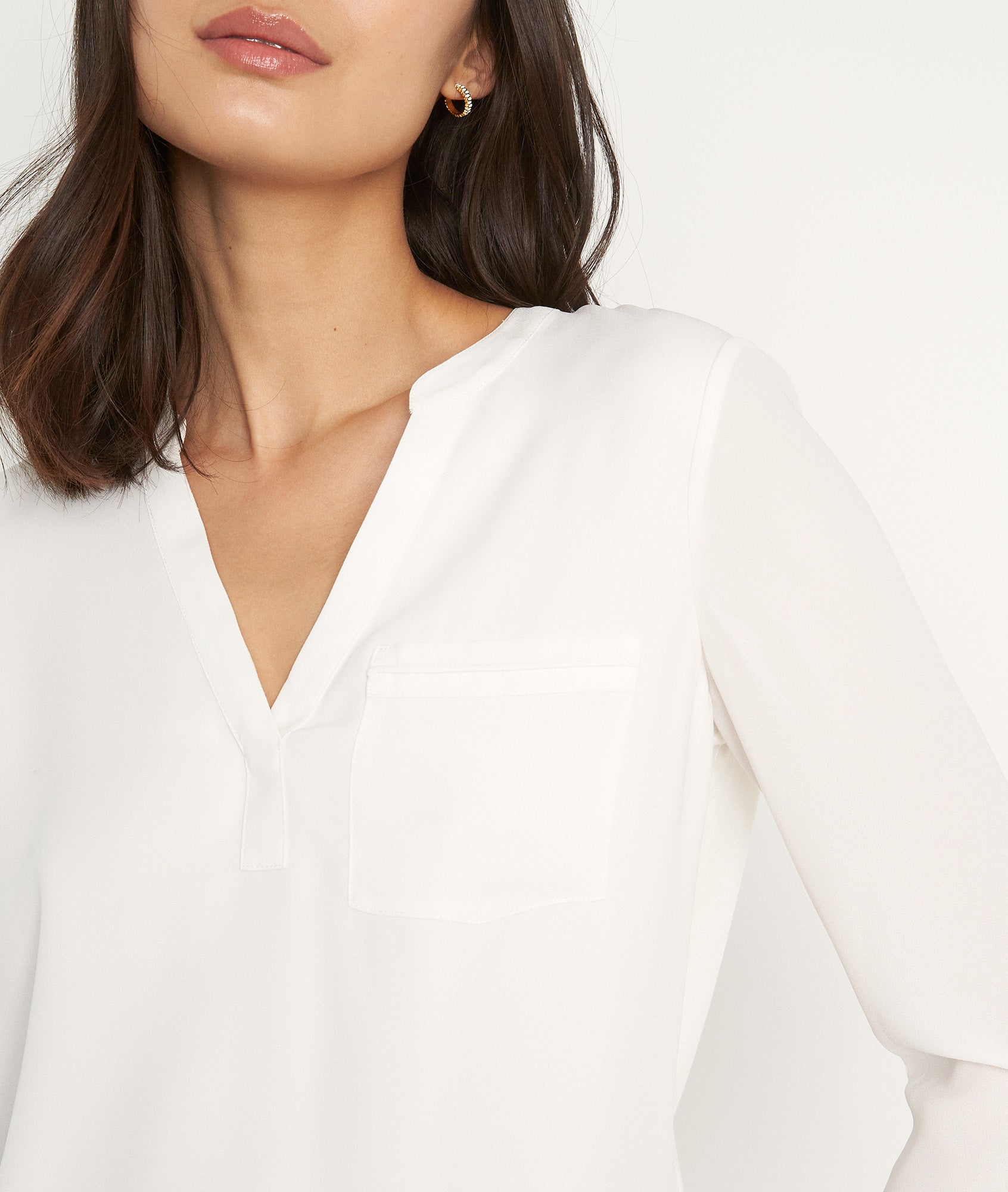 Blouse bi-matière écrue Witney Faume - seconde main