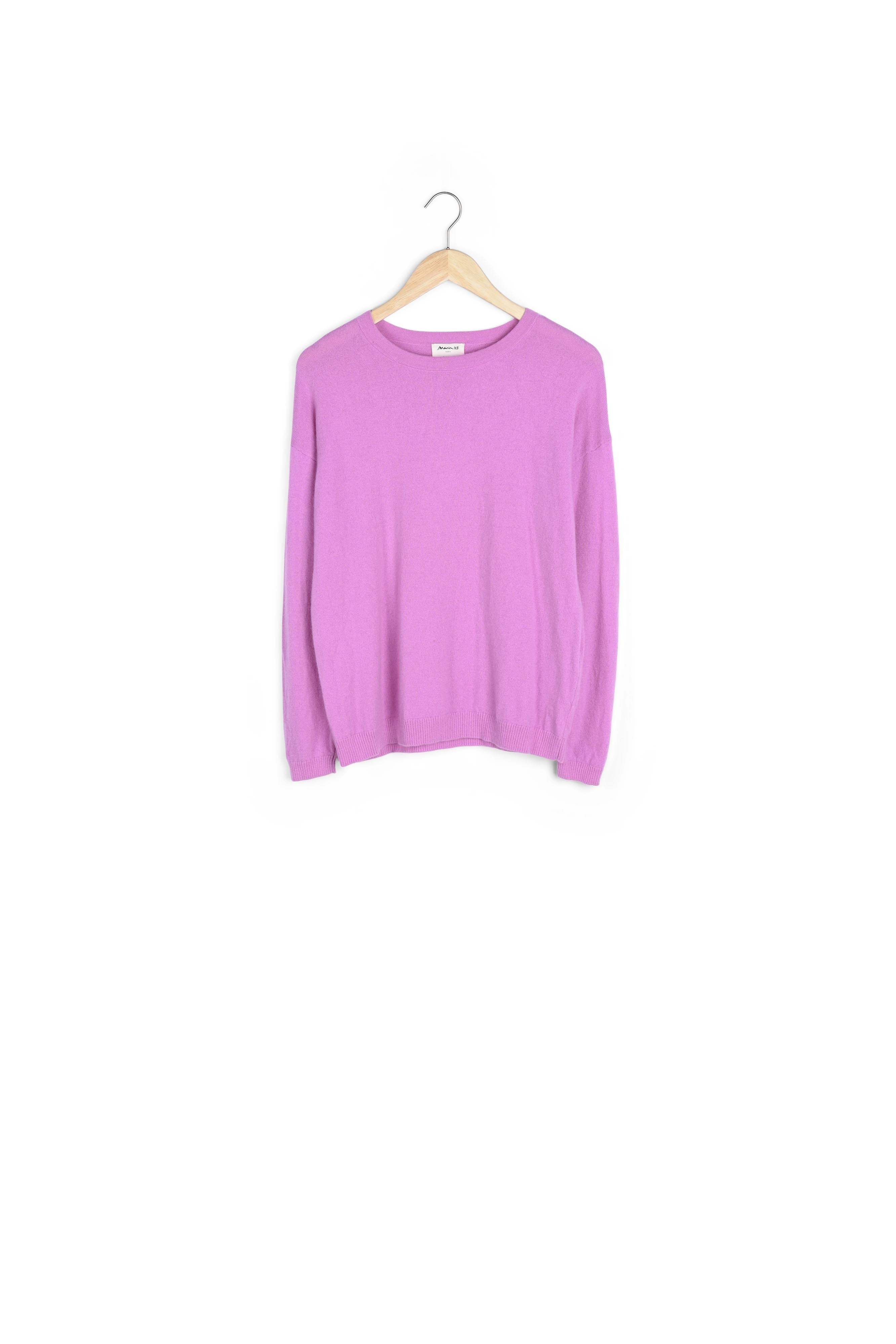 Pull en cachemire recyclé fuschia Timeo Faume - seconde main