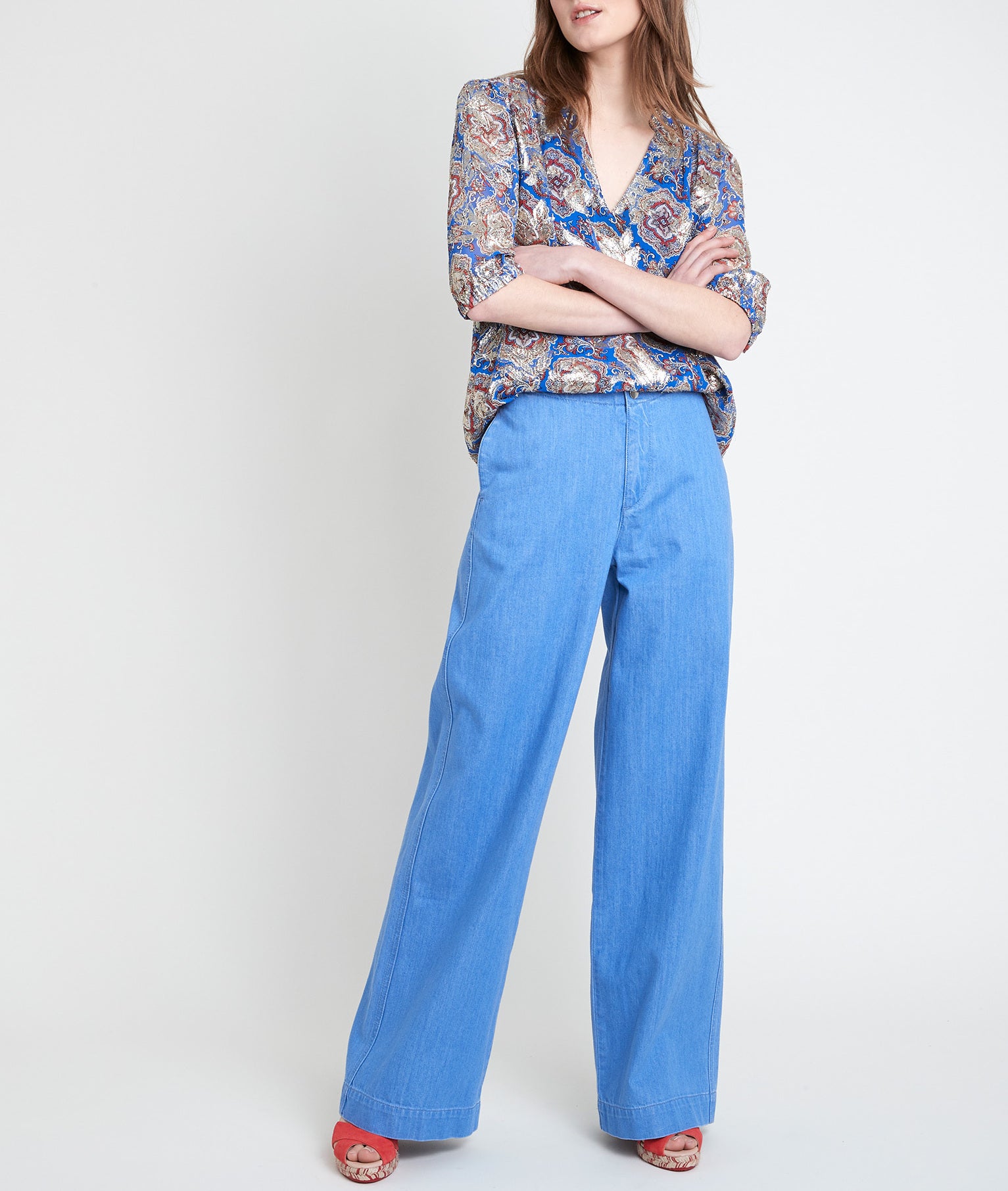 Blouse imprimée Tissia Faume - seconde main