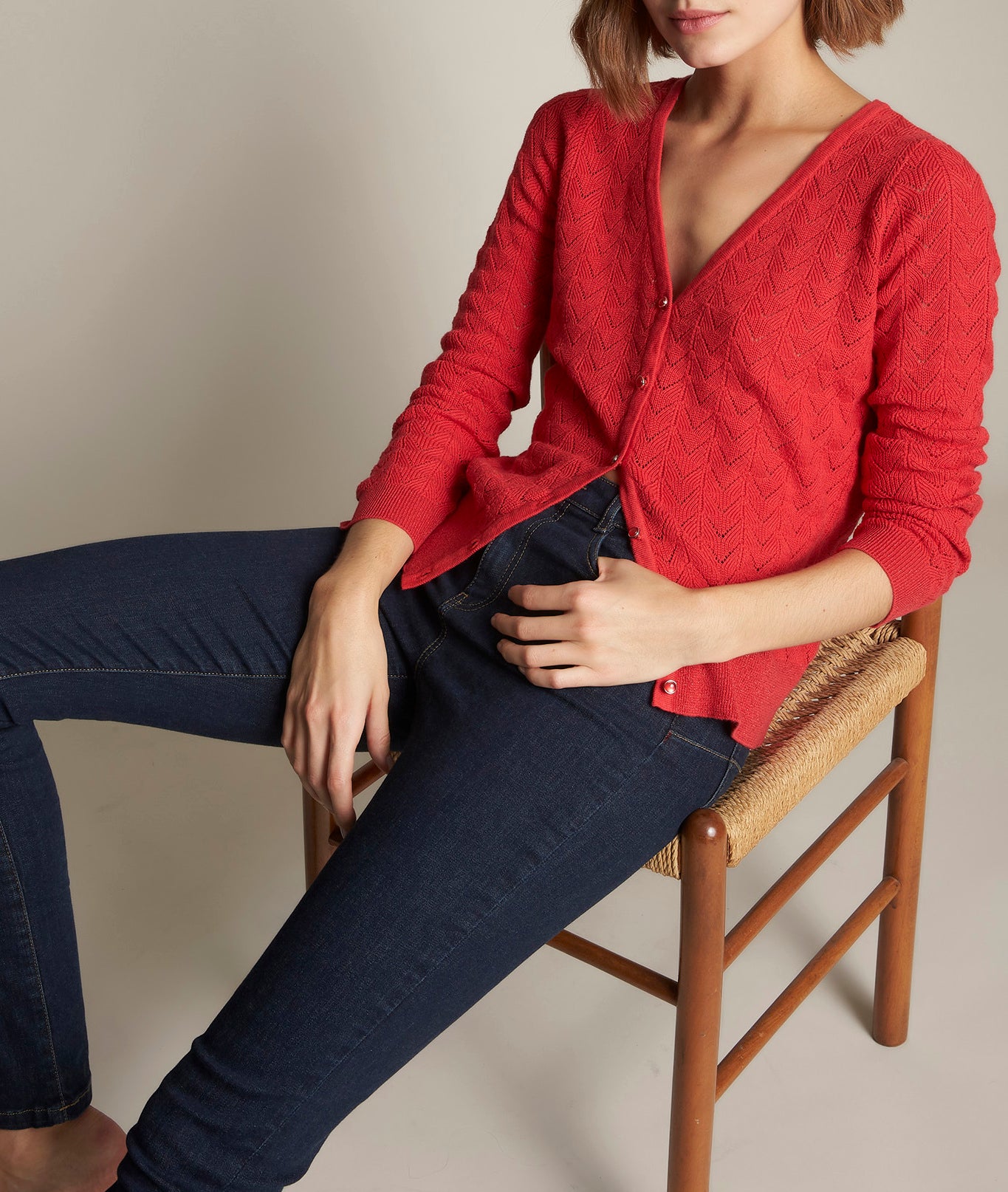 Gilet ajouré Dalmatien Faume - seconde main