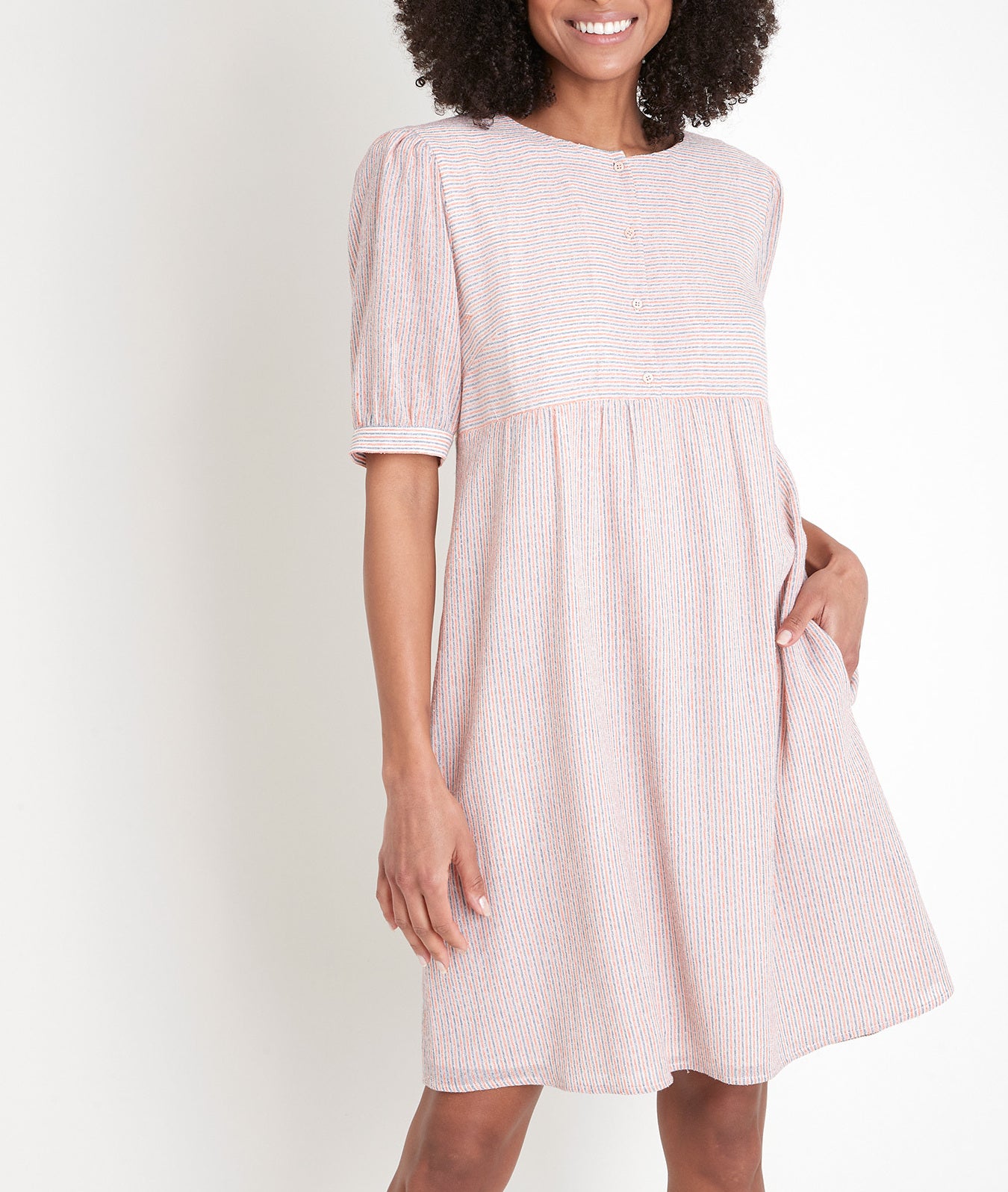 Robe rayée rose Louve Faume - seconde main