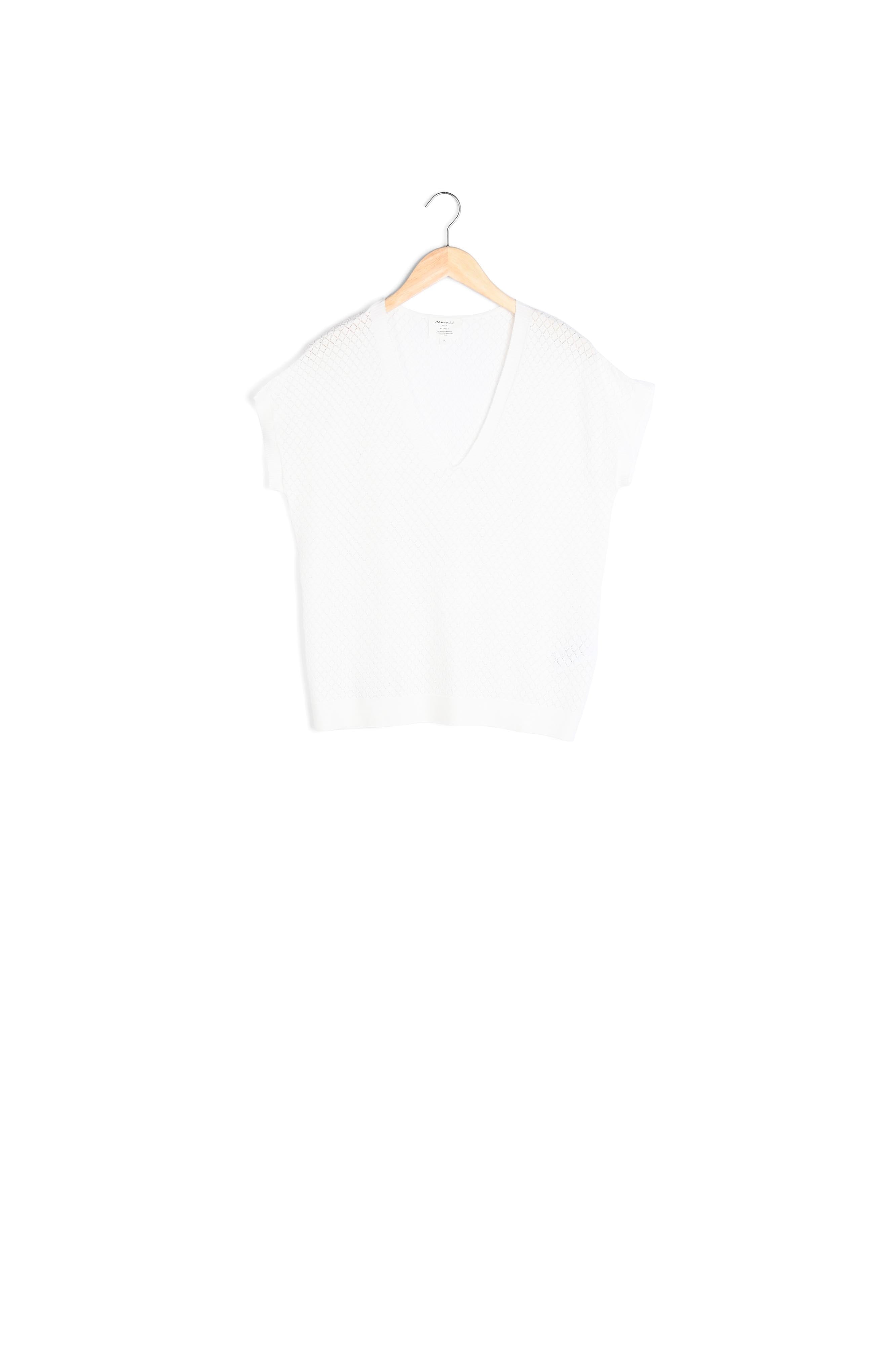 Pull viscose Ecovero® ajouré écru Aline Faume - seconde main