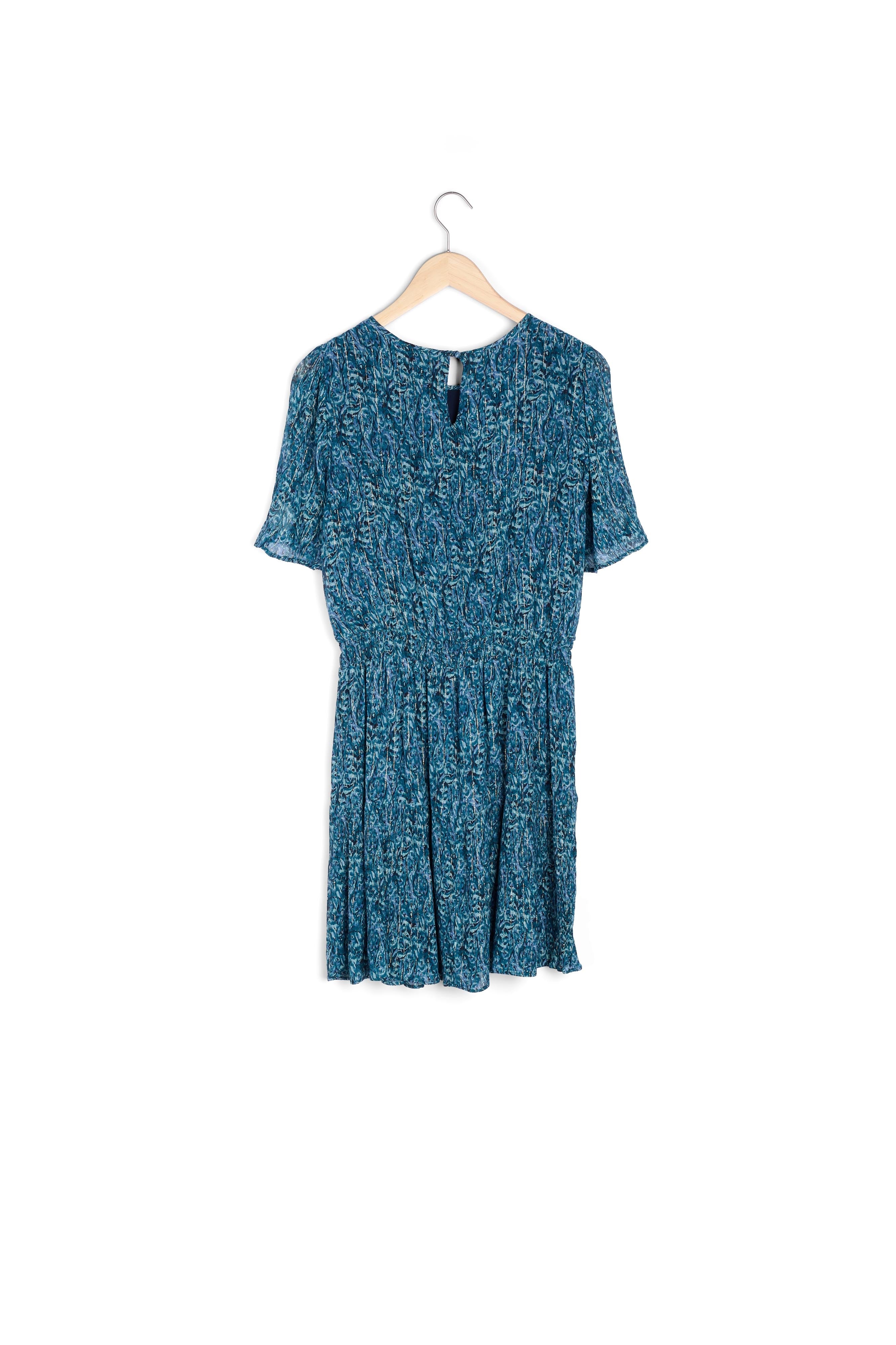 Robe courte imprimée verte Nose Faume - seconde main