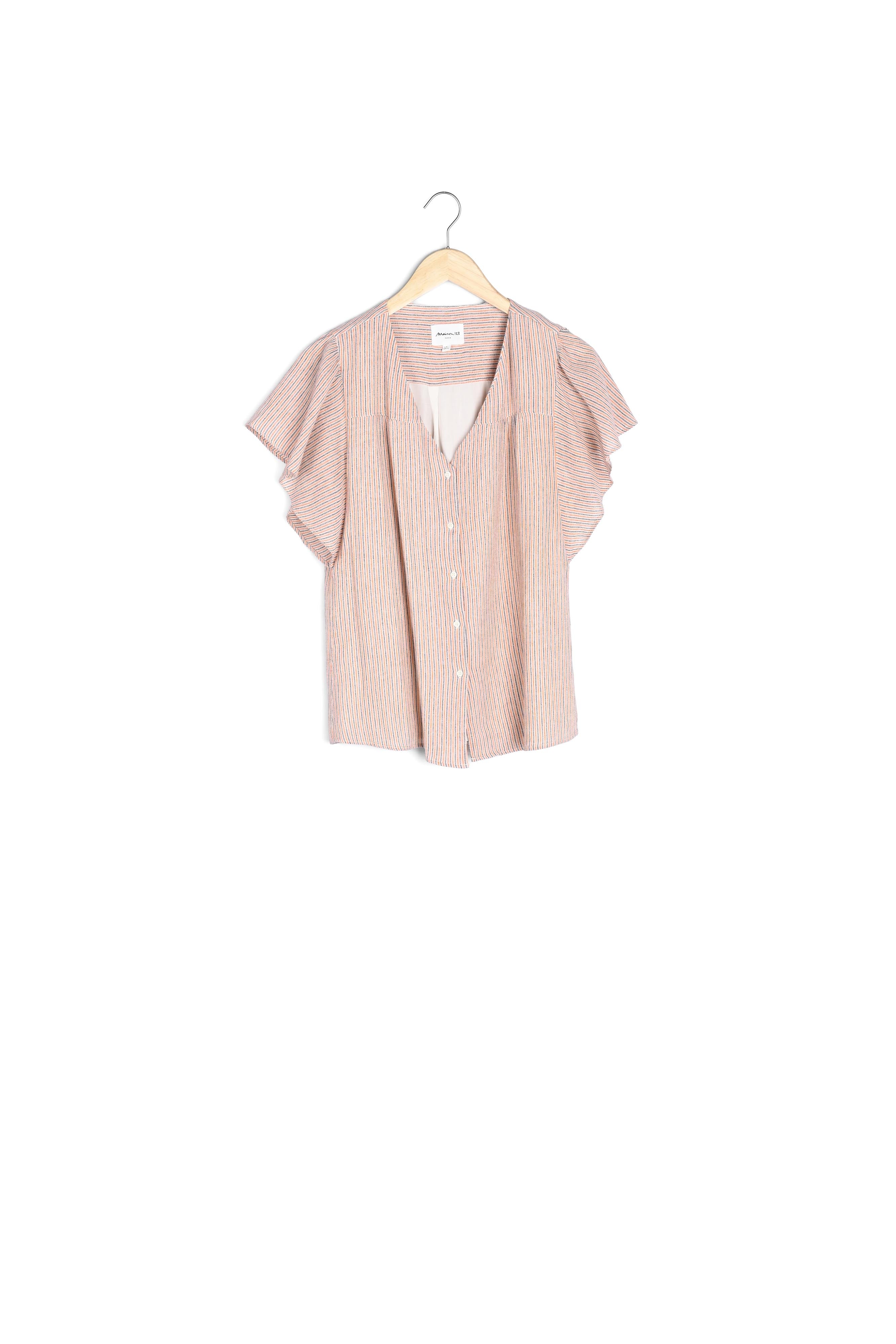 Blouse imprimée corail Elou Faume - seconde main