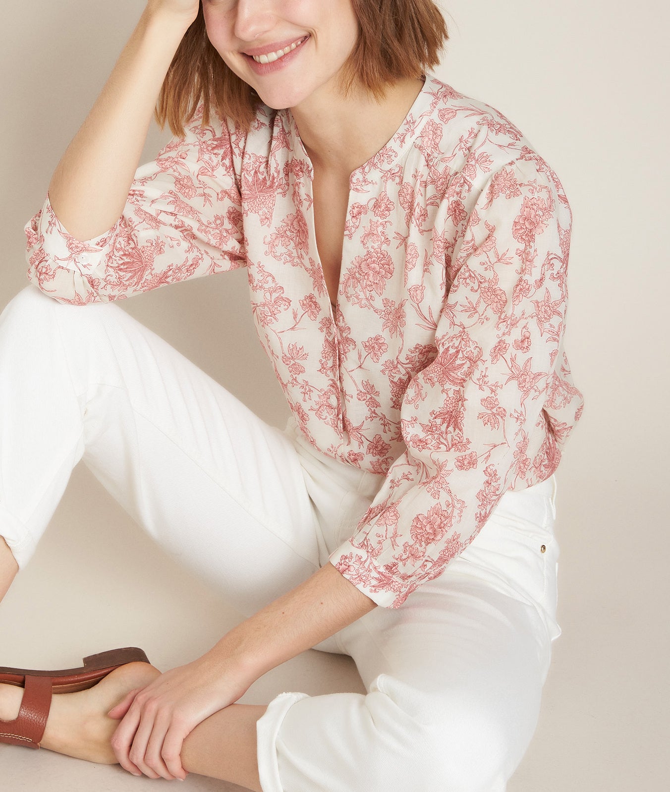 Blouse imprimée Enry Faume - seconde main