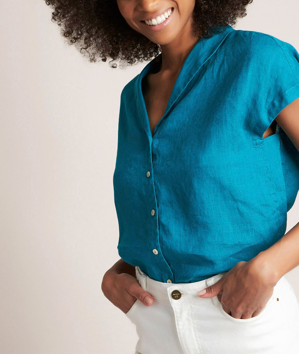 Top en lin Estelle Faume - seconde main