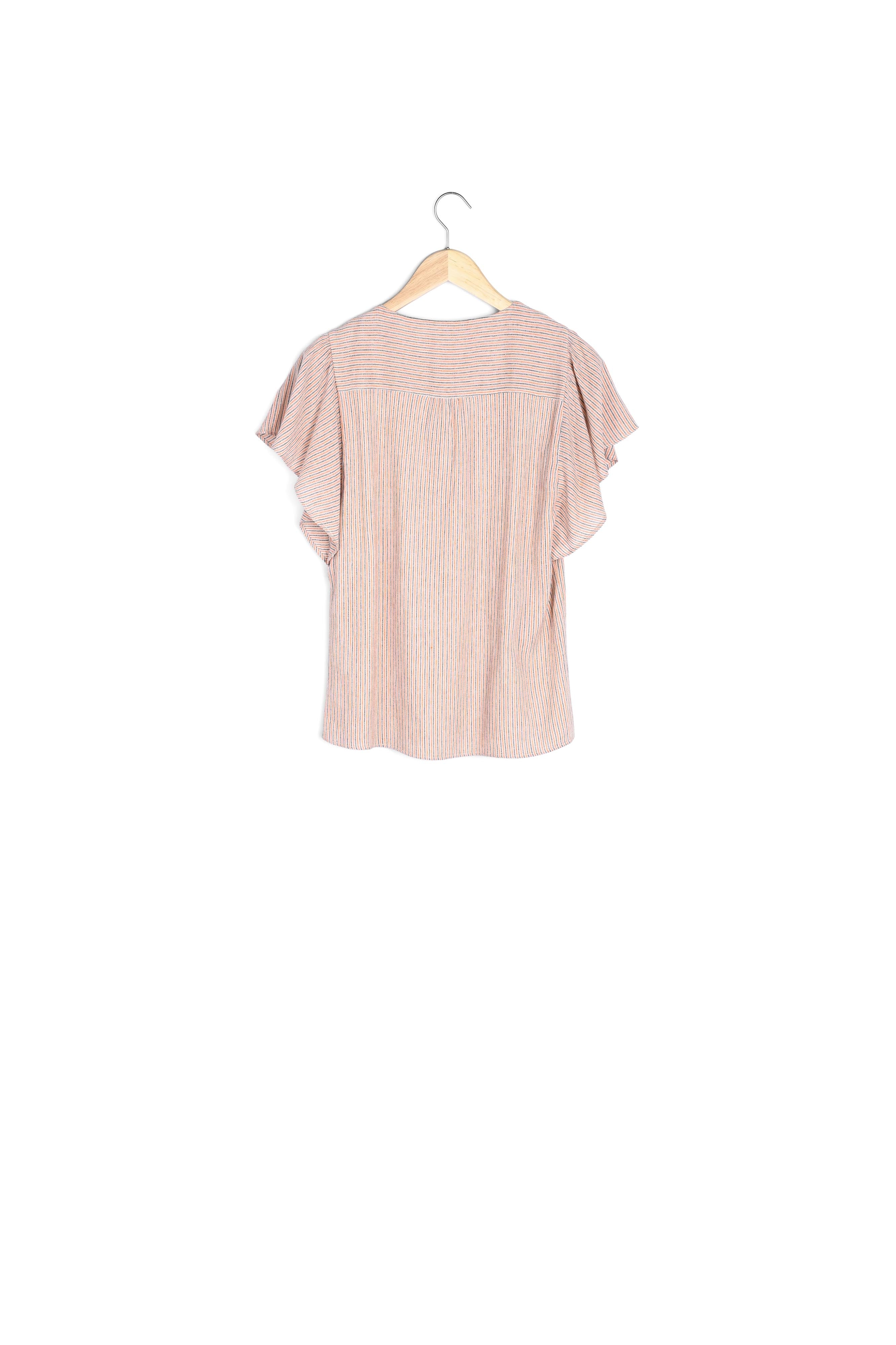 Blouse imprimée corail Elou Faume - seconde main