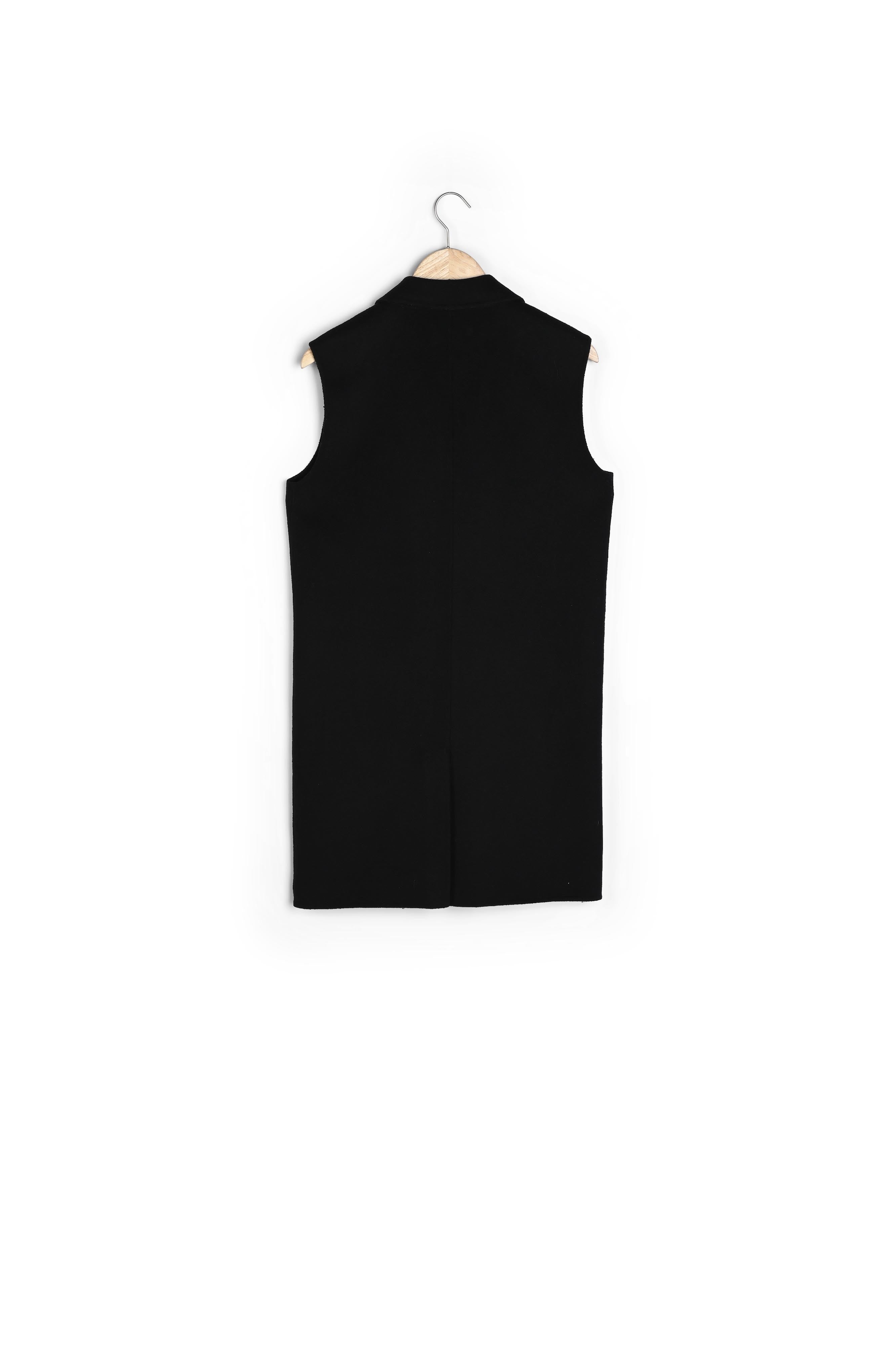 Veste de tailleur sans manches noire Maeva Faume - seconde main