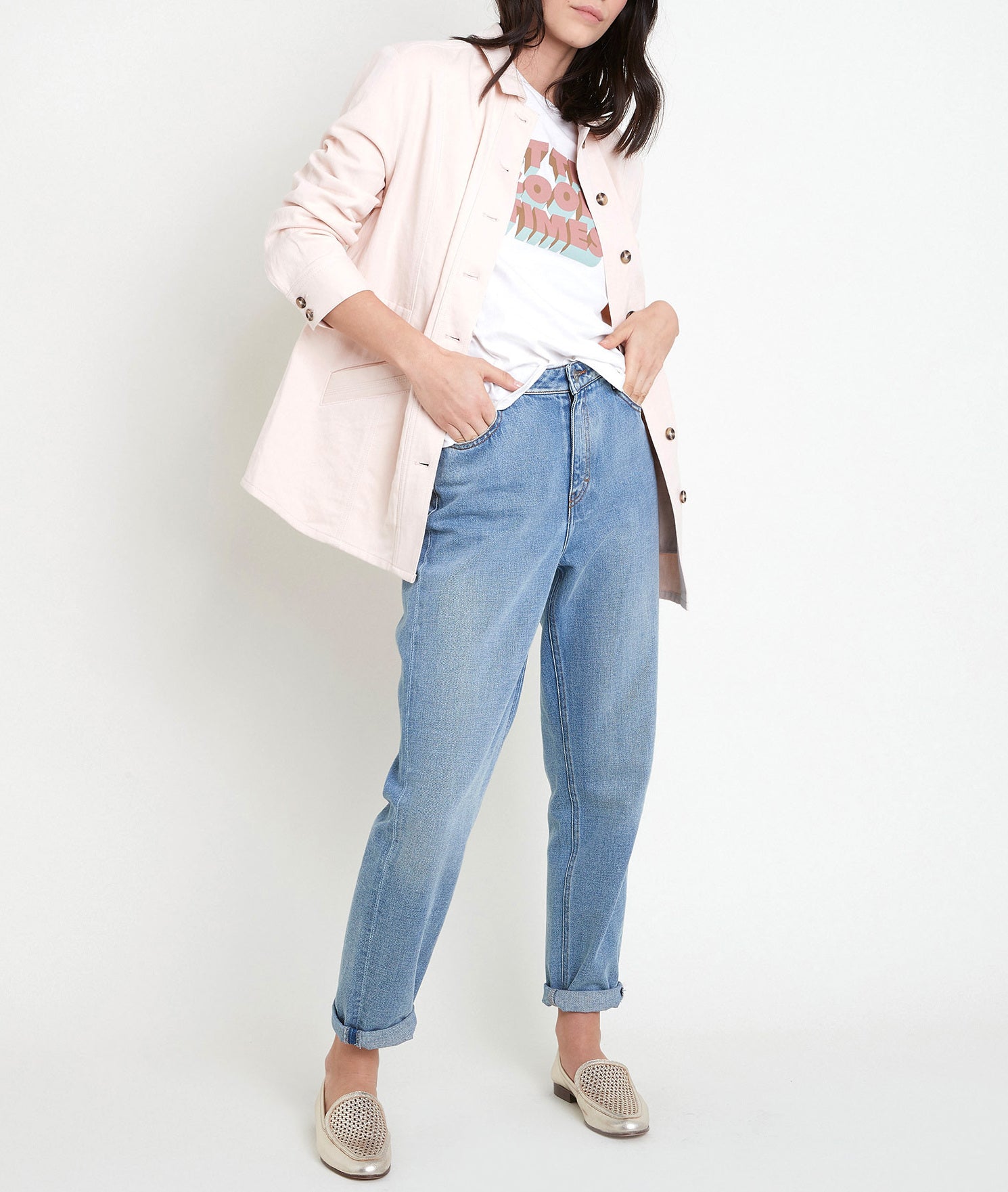 Veste pêche en chanvre et coton Paolita Faume - seconde main