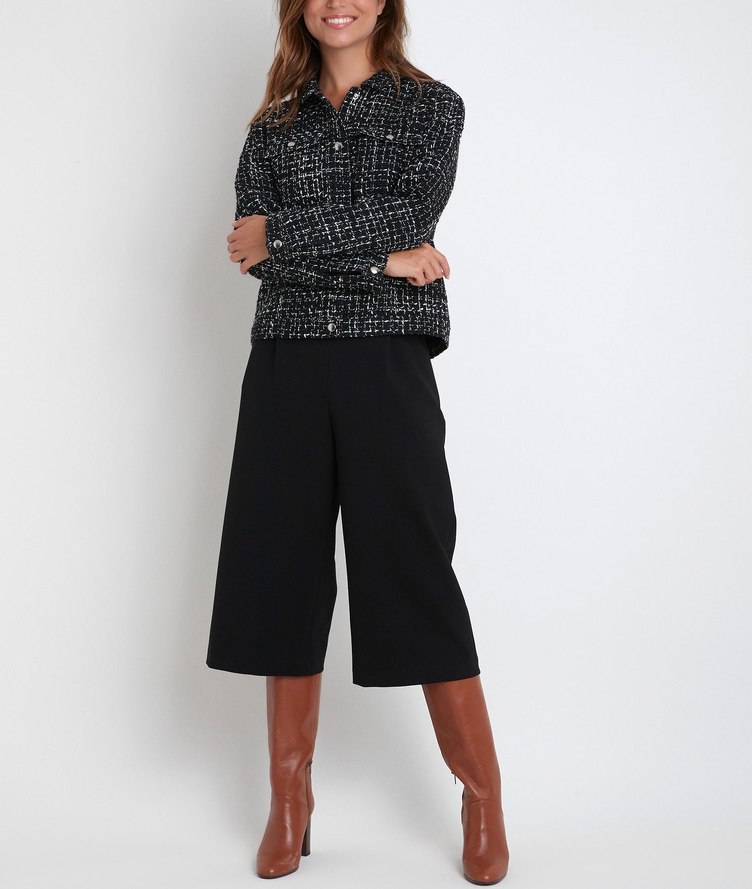 Jupe-culotte en microfibre Malory Faume - seconde main