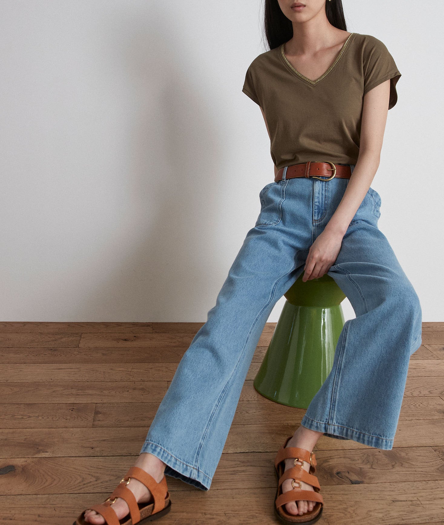 Jean wide leg Selyna Faume - seconde main