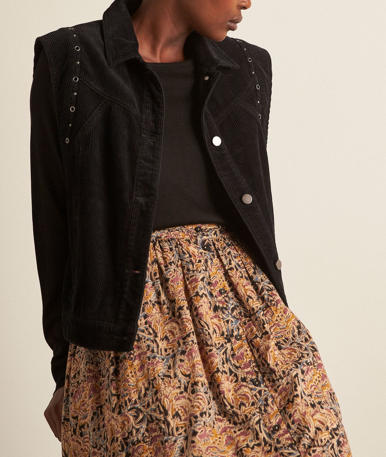 Pull noir en viscose Bettina Faume - seconde main