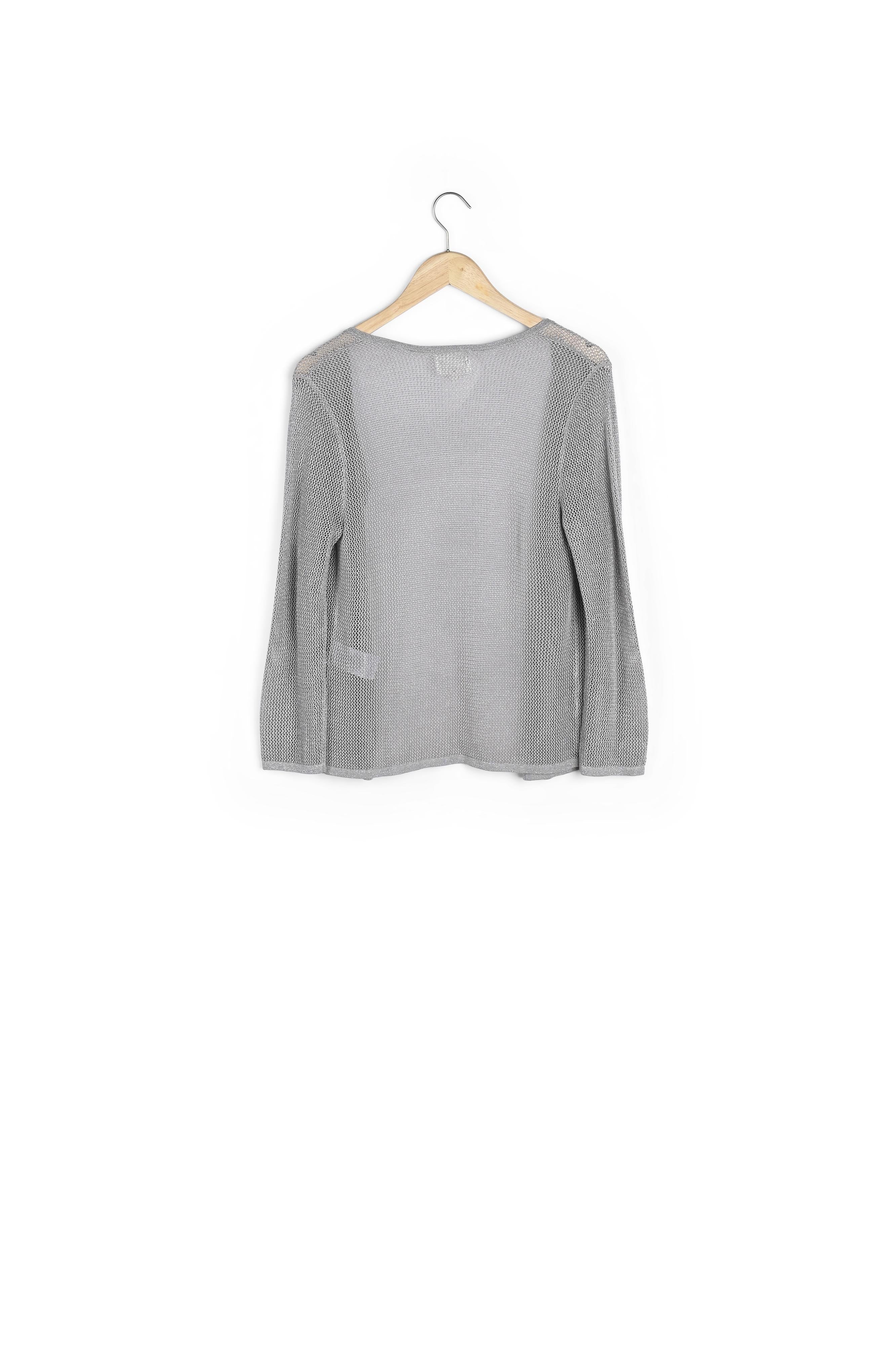 Gilet ajouré gris chiné Noisette Faume - seconde main