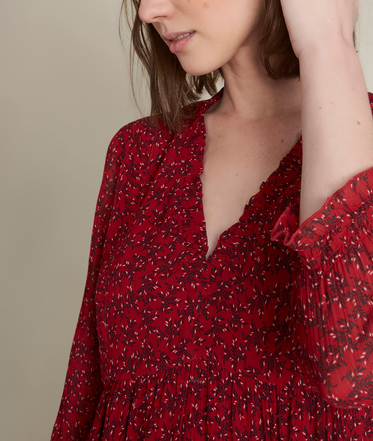 Robe imprimée Colombe Faume - seconde main