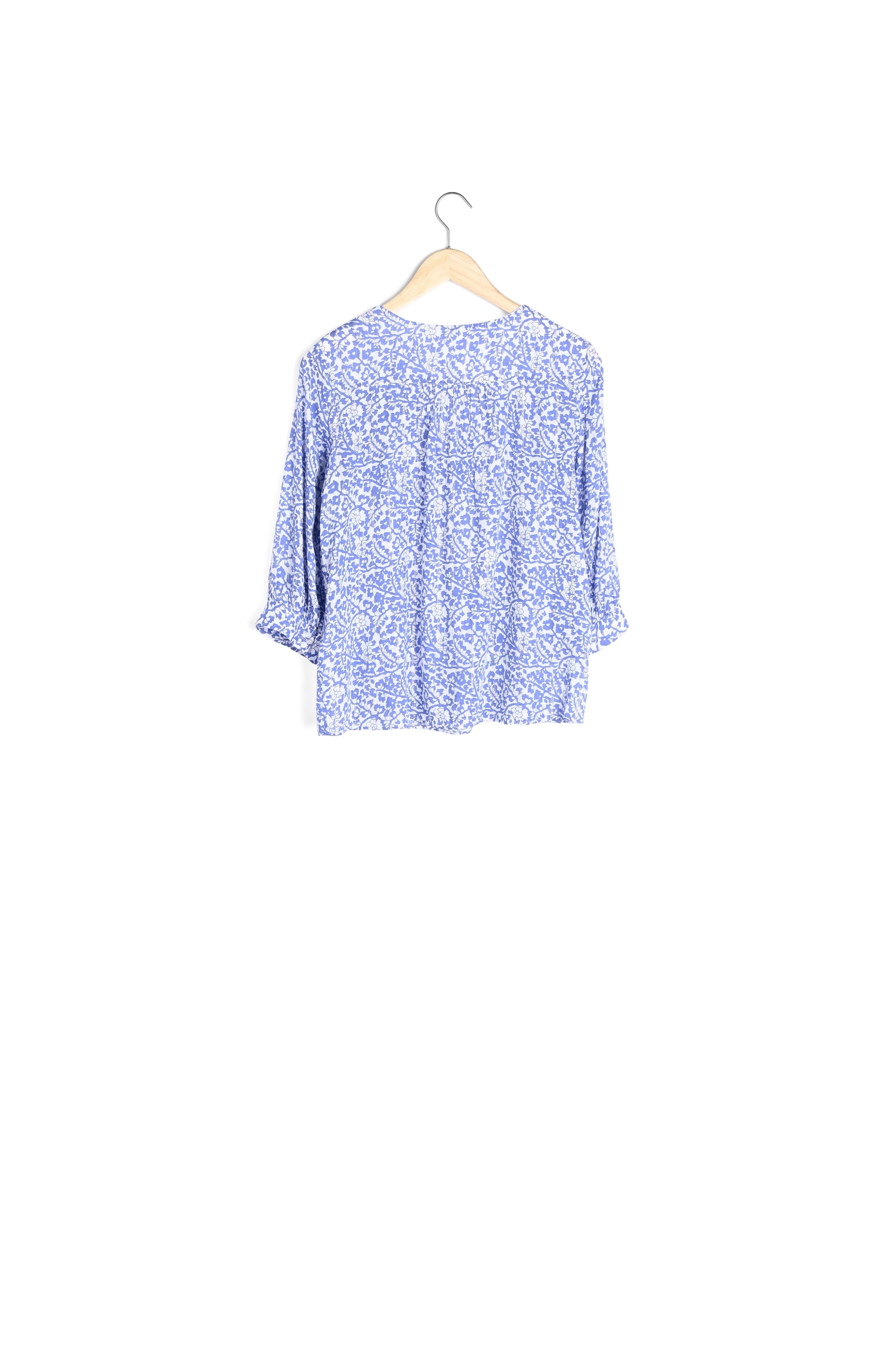 Blouse imprimée bleu ciel Loana Faume - seconde main