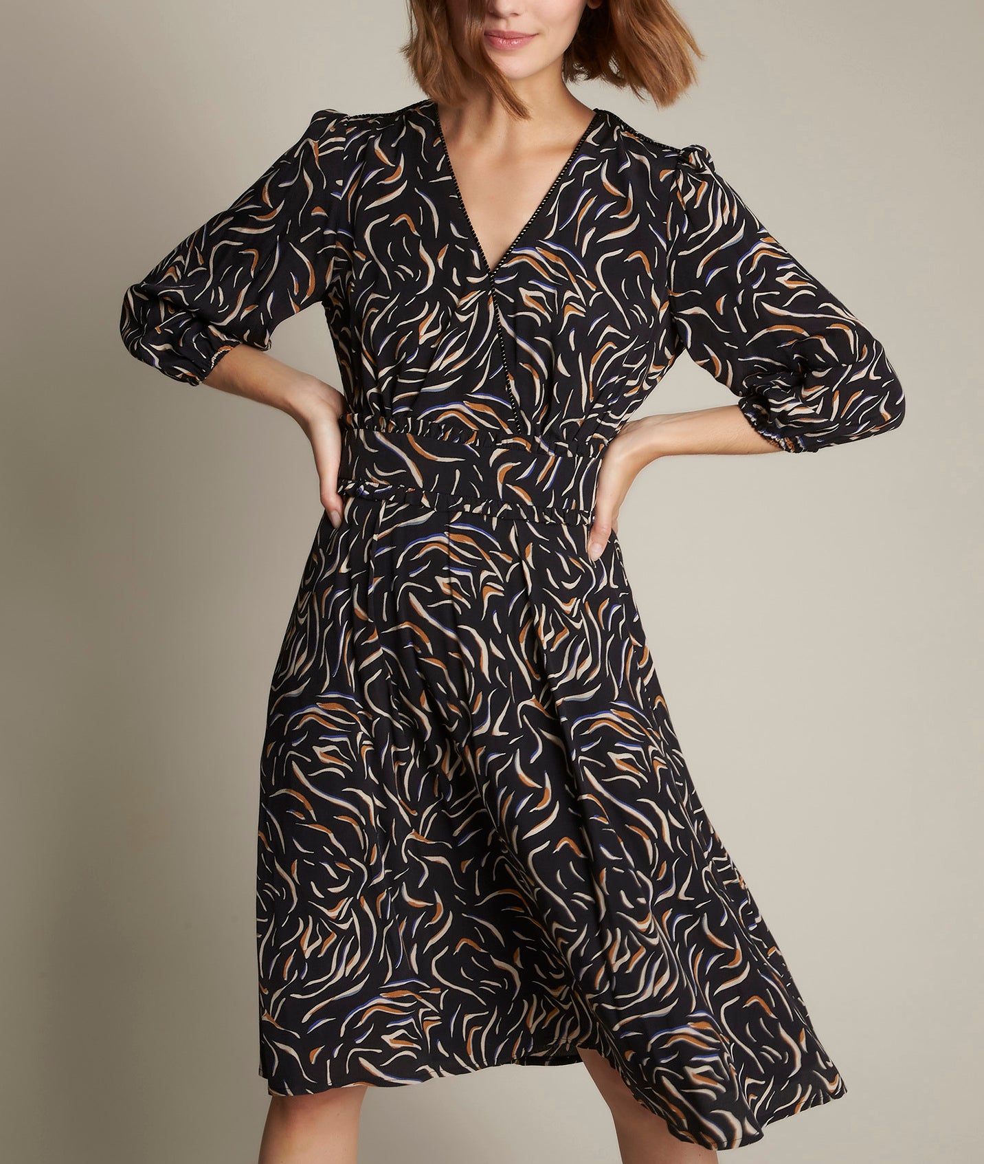 Robe imprimée Candy Faume - seconde main