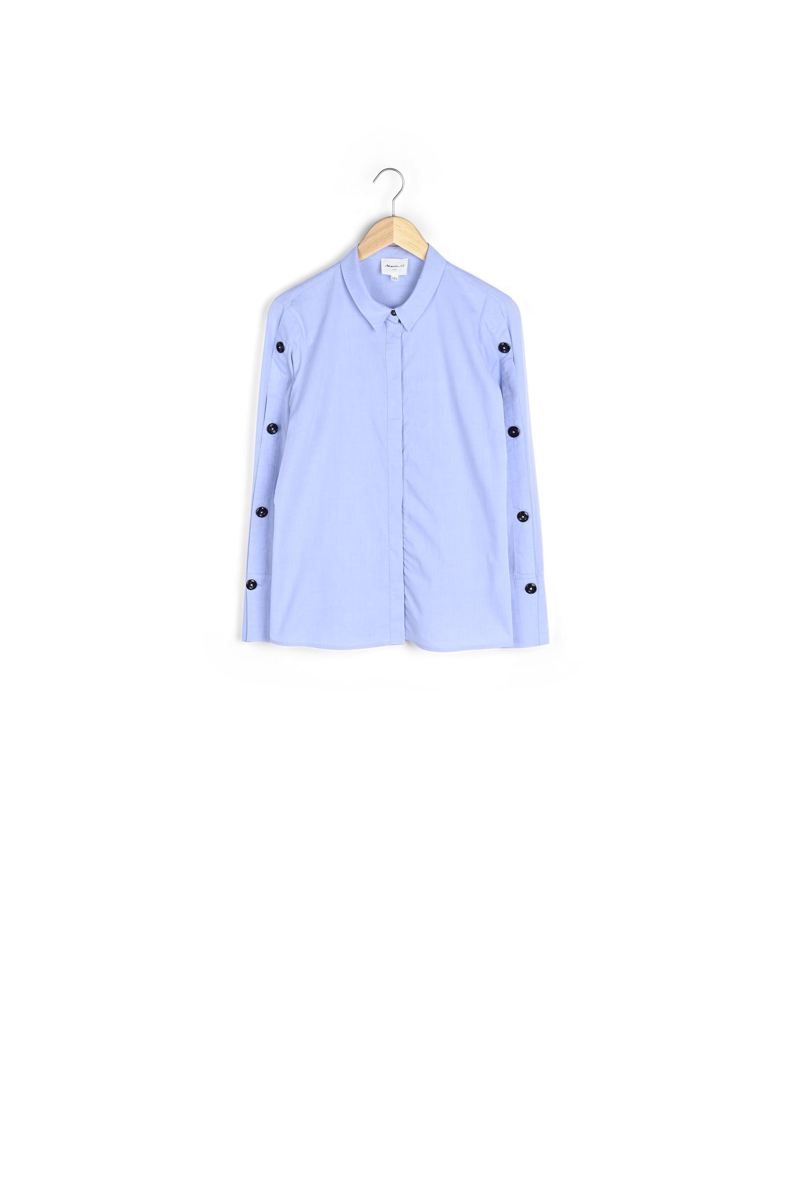 Chemise bleue en popeline Mandy Faume - seconde main