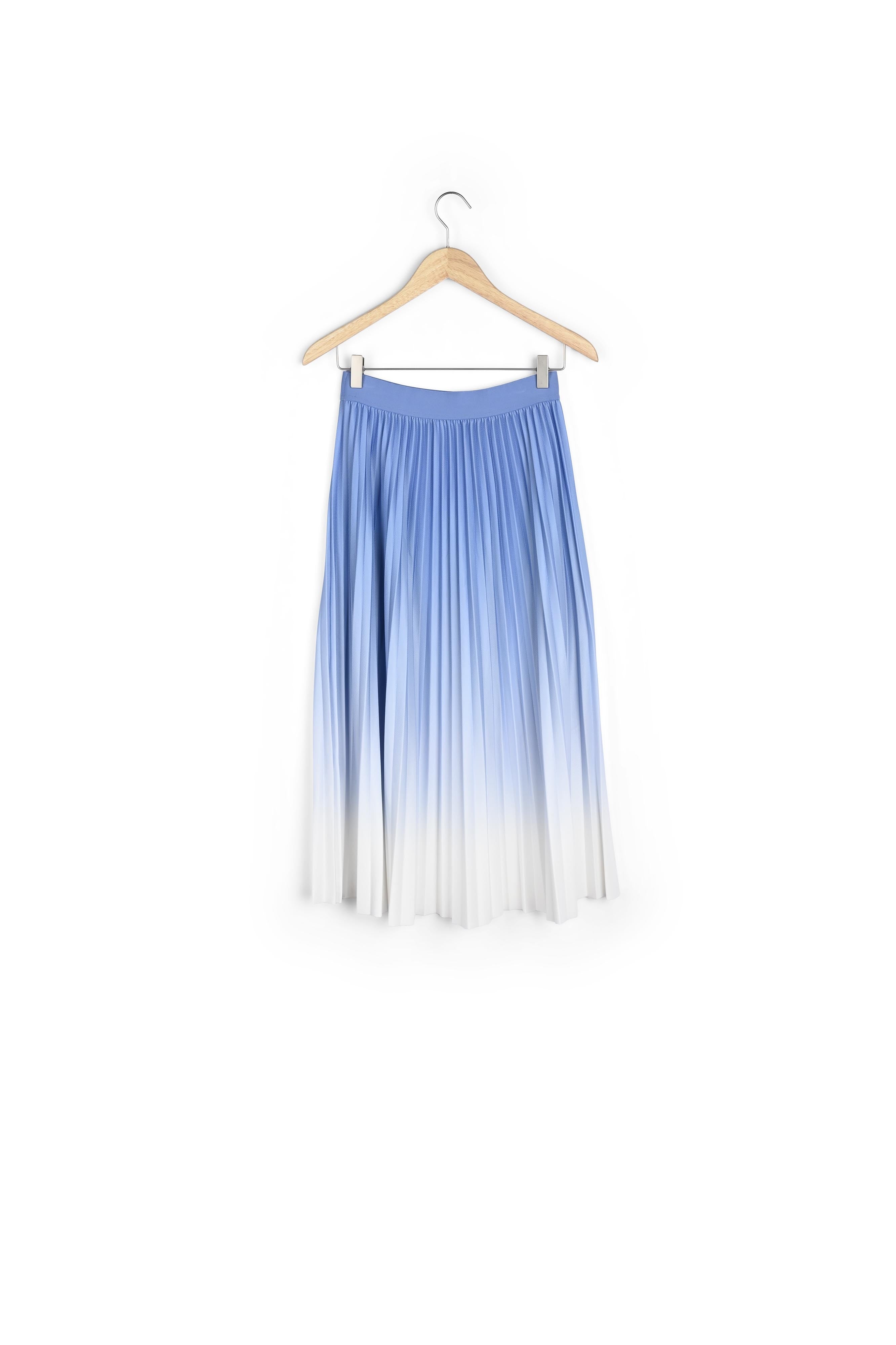 Jupe mi-longue plissée bleu ciel Darcy Faume - seconde main