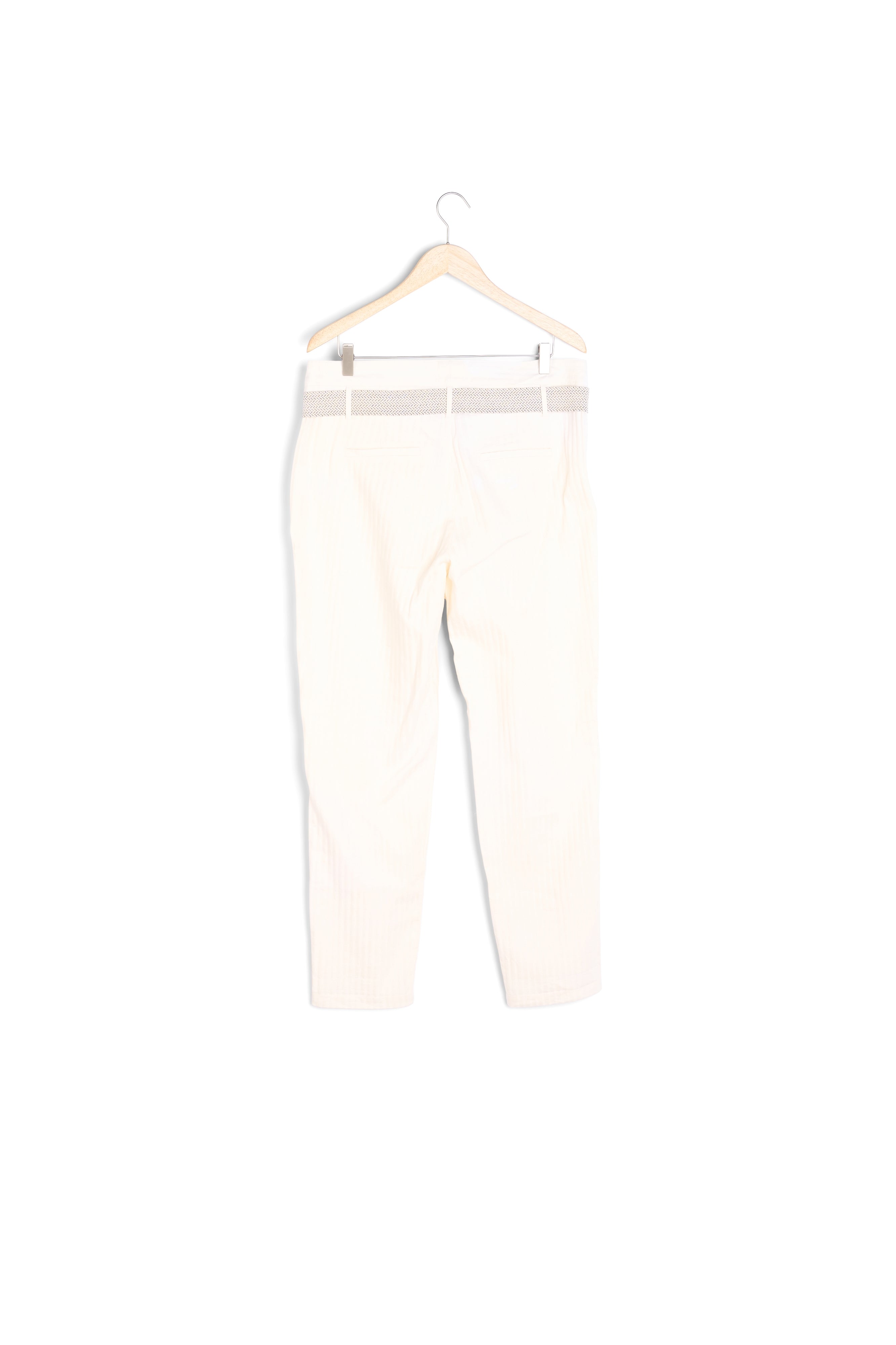 Pantalon à rayures crème Shelby Faume - seconde main
