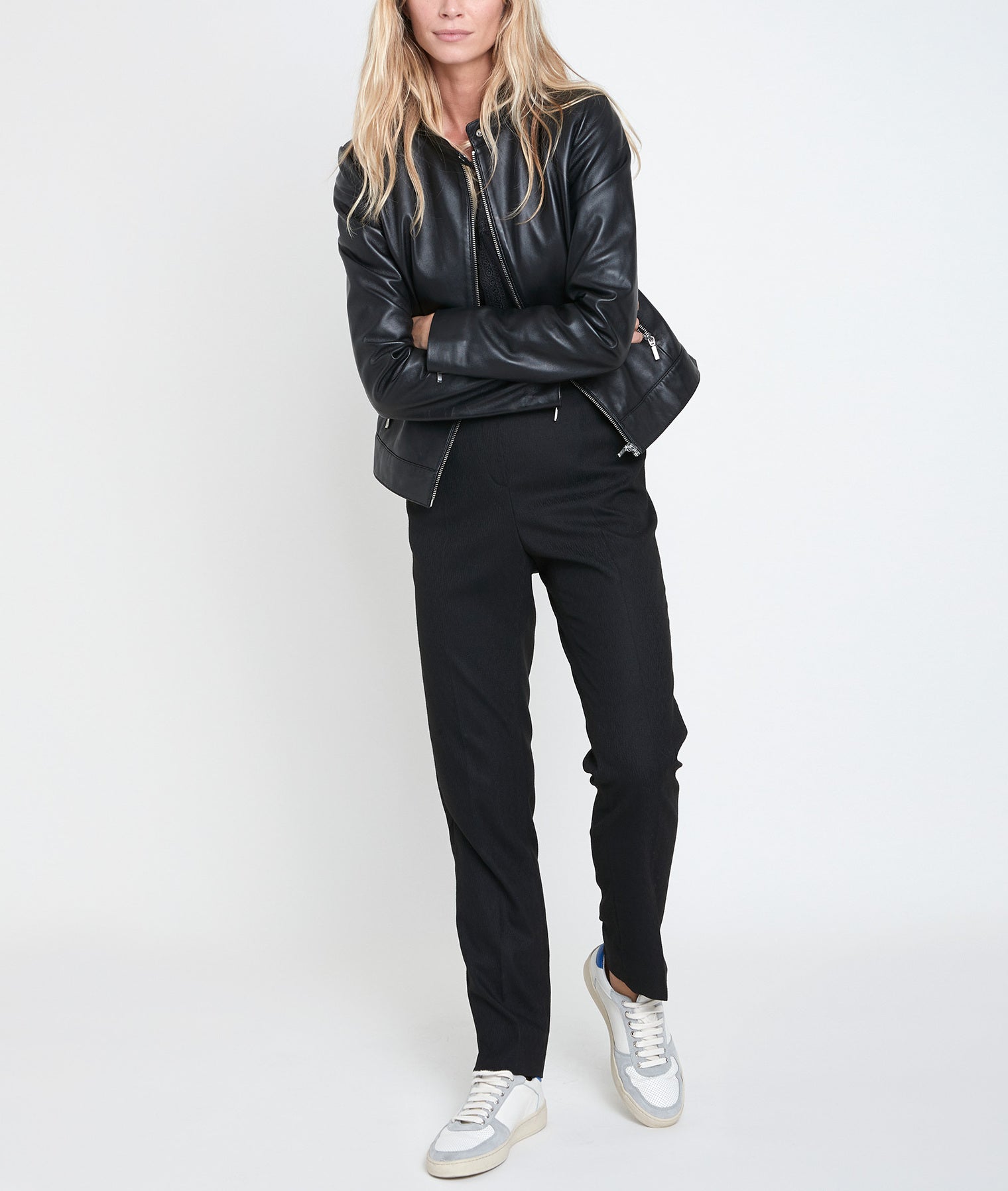 Veste en cuir Tillia Faume - seconde main