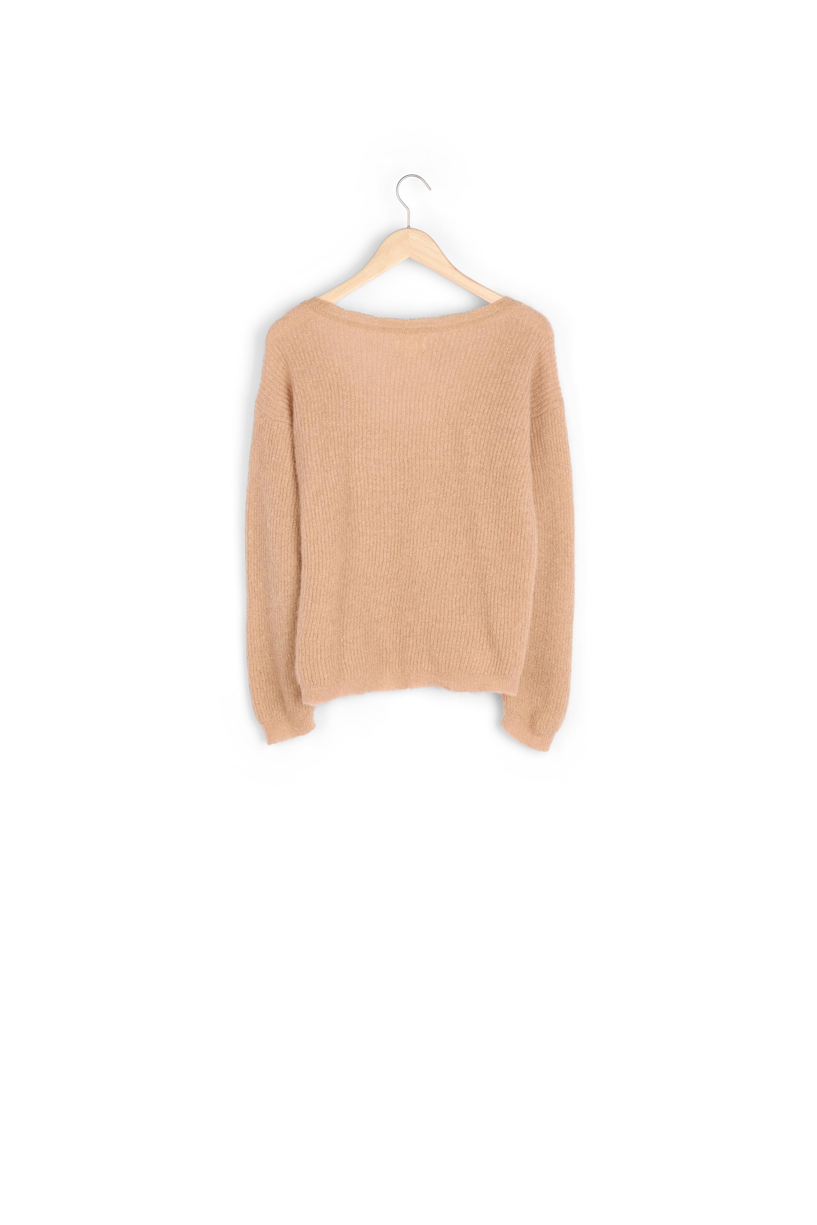 Pull havane en lurex Flambeur Faume - seconde main