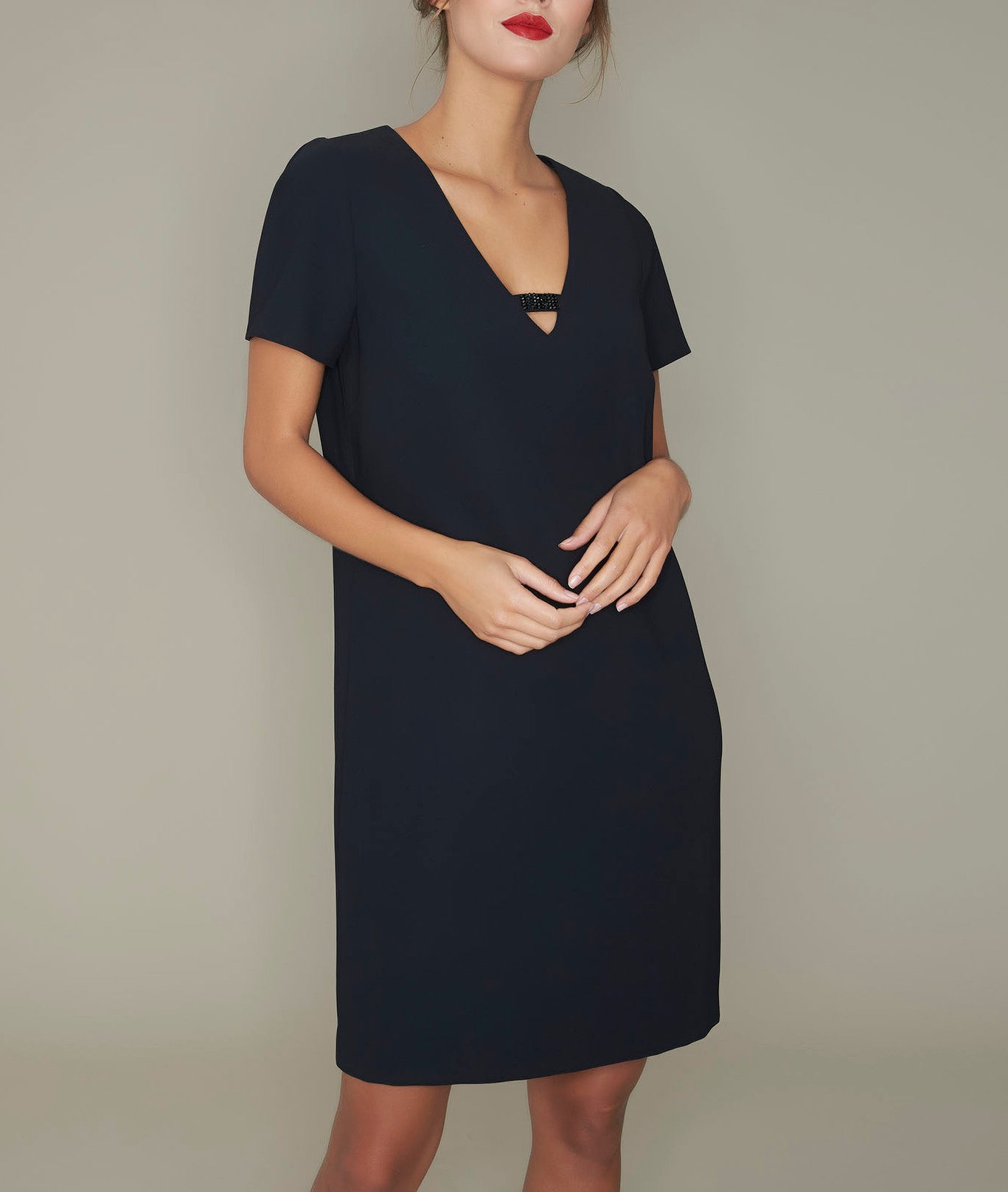 Robe droite détail strass Noel Faume - seconde main