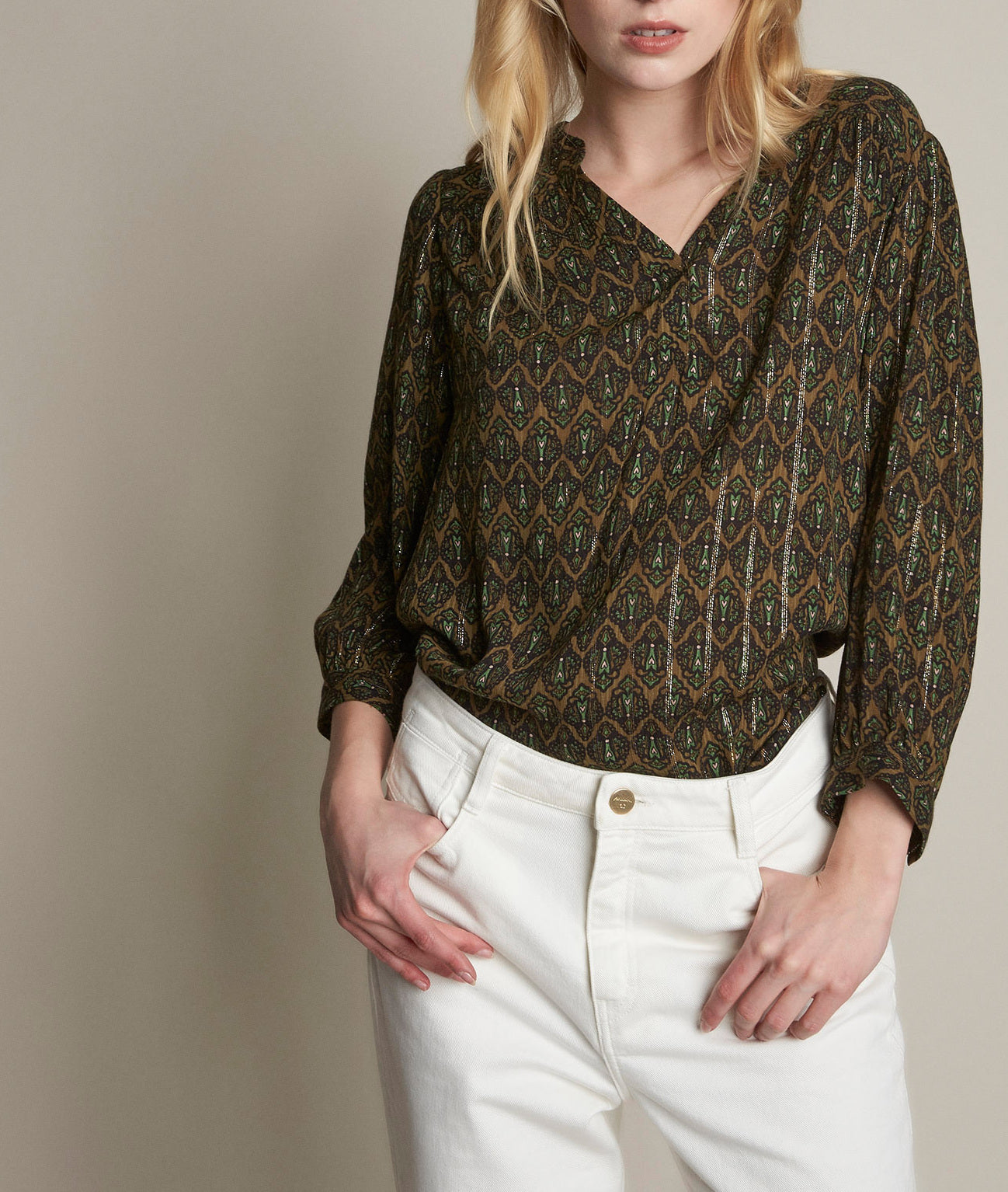 Blouse imprimée Elsa Faume - seconde main