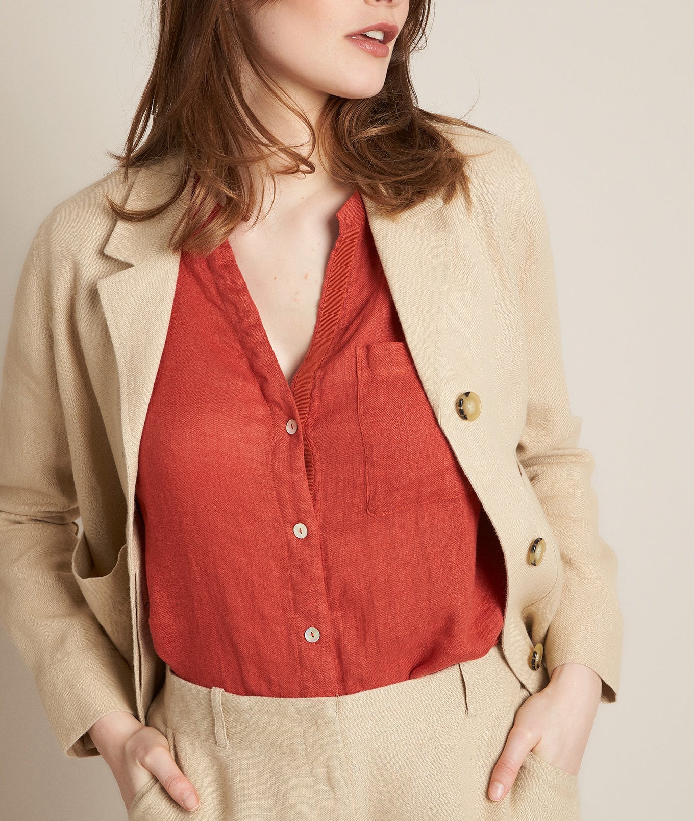 Veste en lin Lina Faume - seconde main