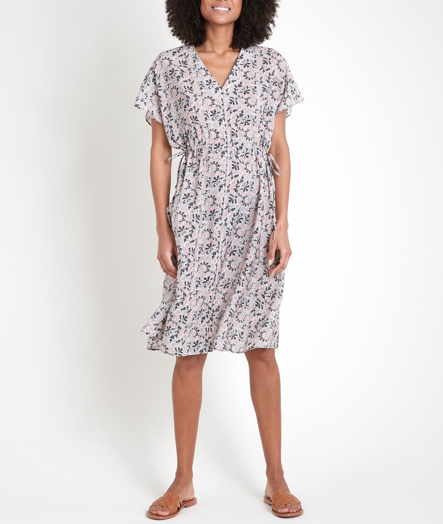 Robe dansante imprimée blush Latimi Faume - seconde main