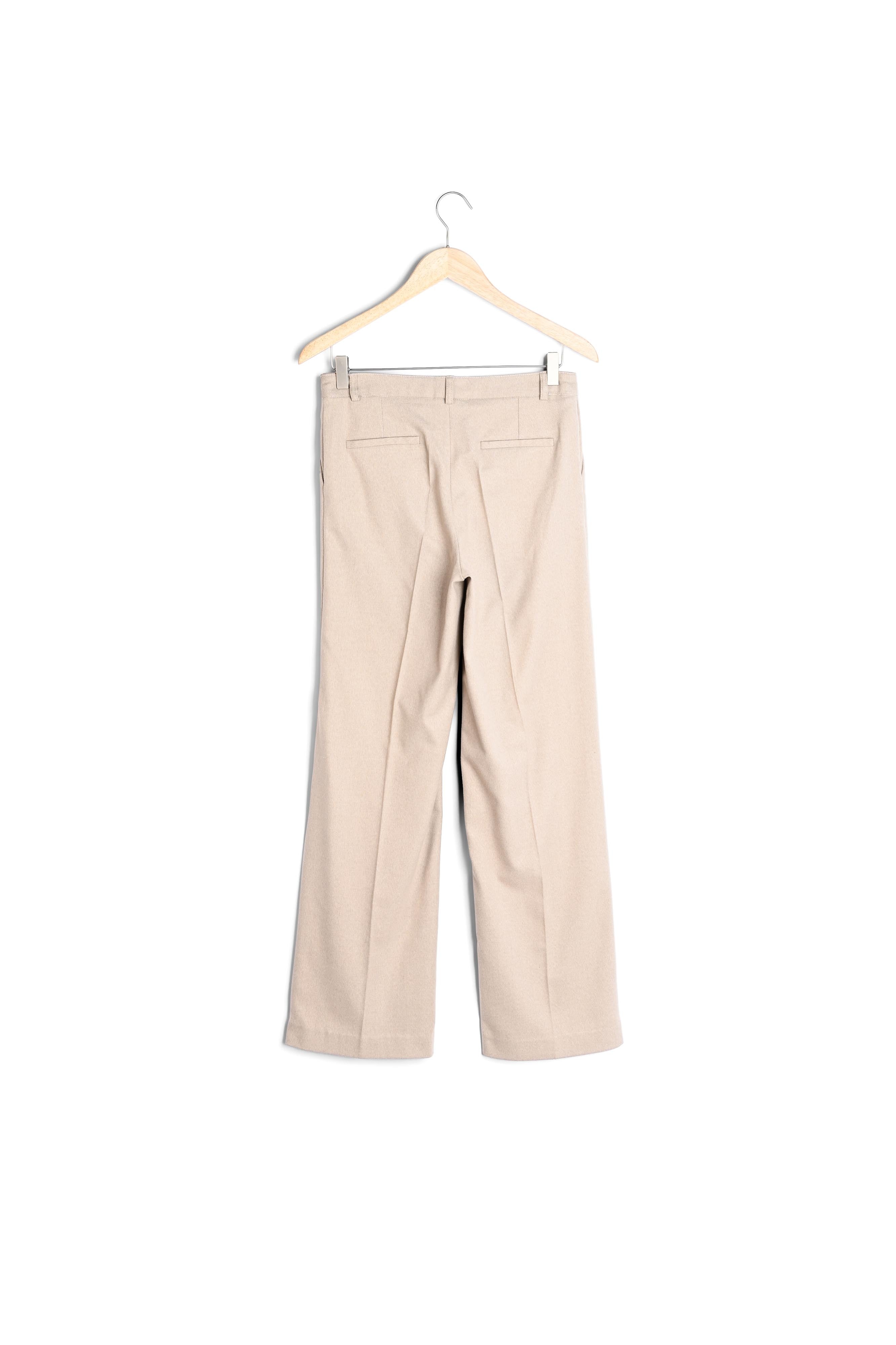 Pantalon large à pinces beige Marcel Faume - seconde main