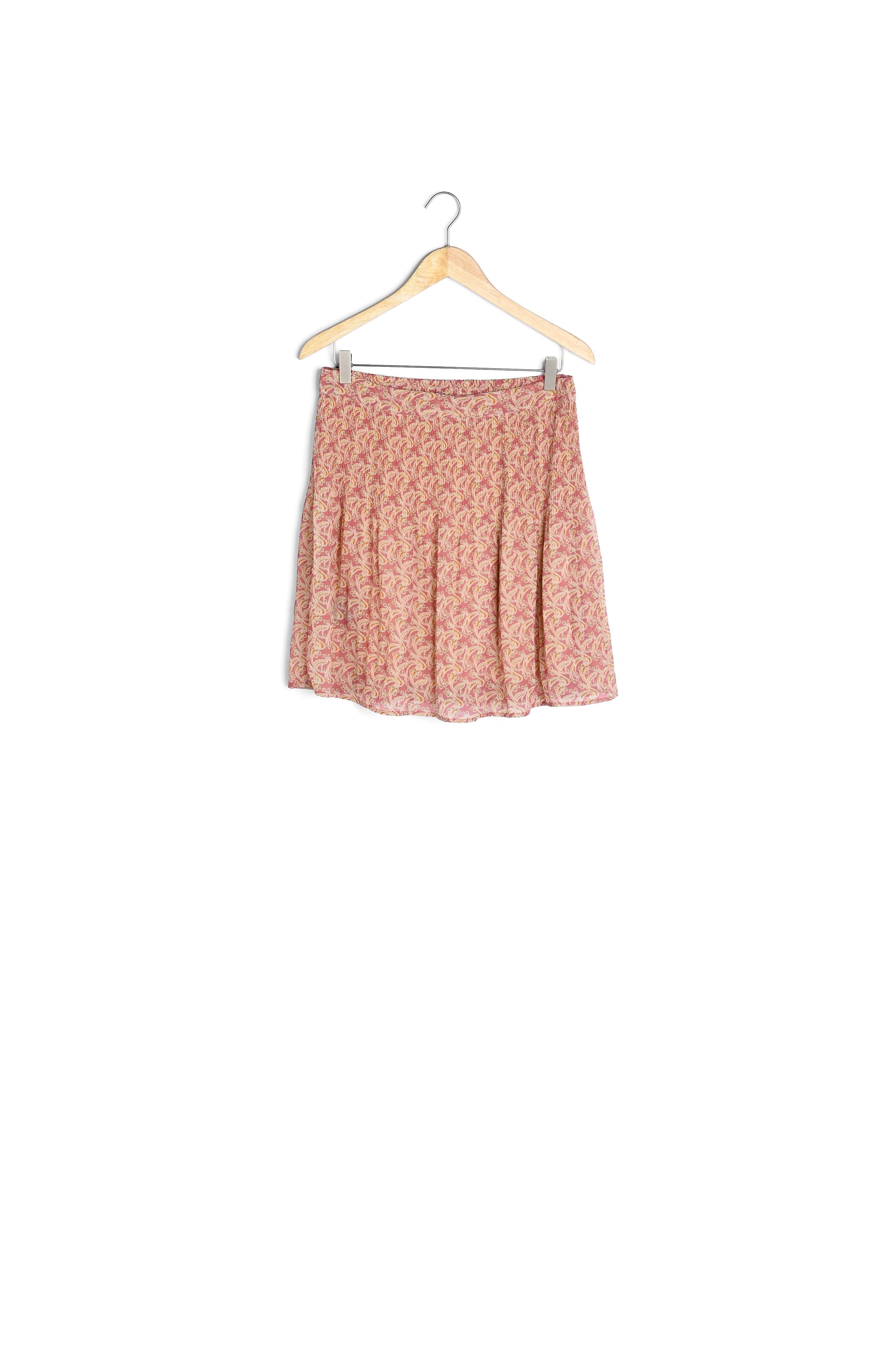 Jupe plissée en polyester recyclé Belem Faume - seconde main