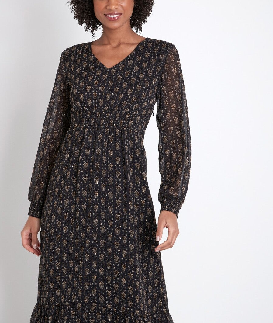 Robe midi imprimée Ninon Faume - seconde main
