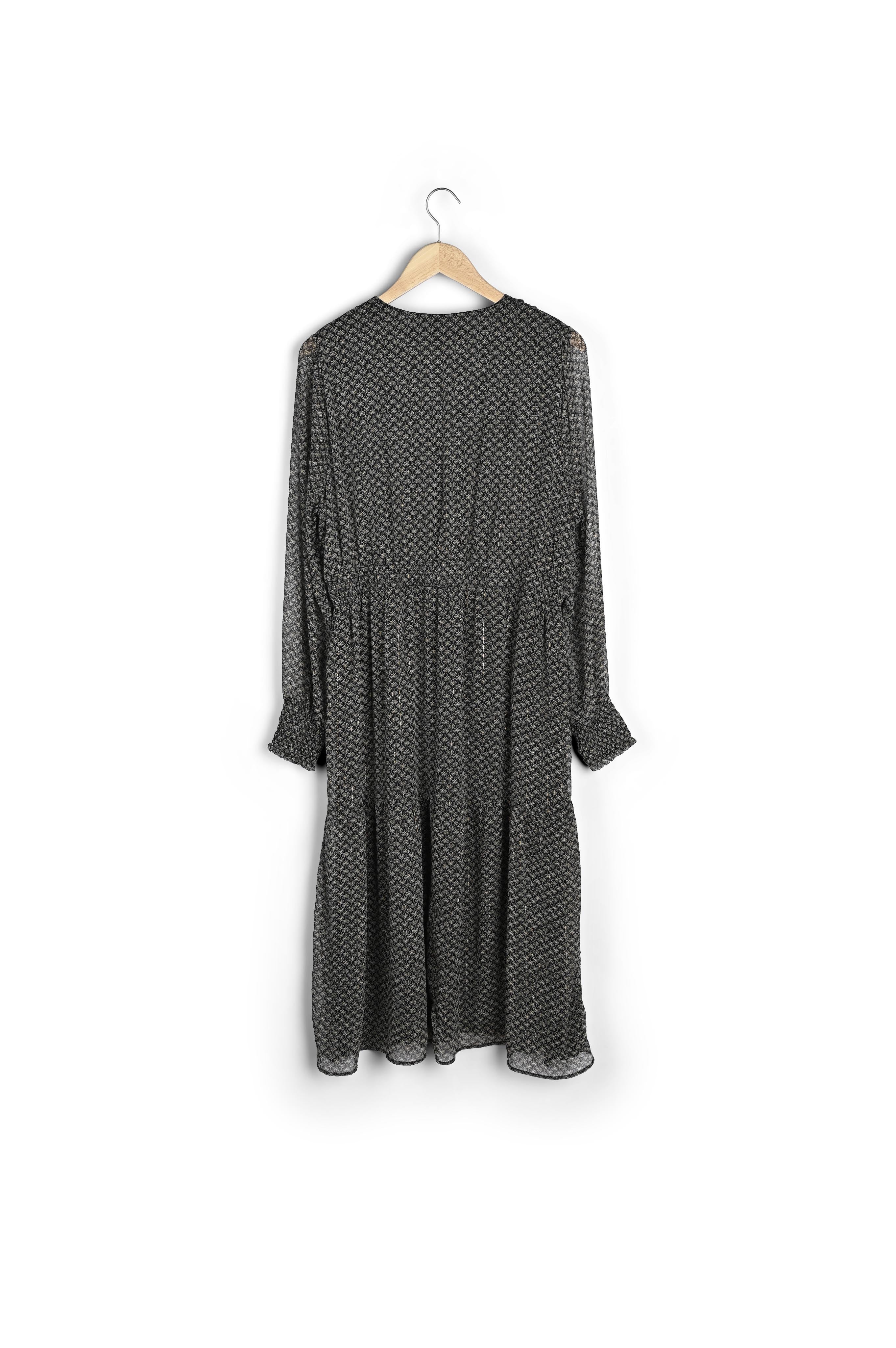 Robe longue imprimée noire Holive Faume - seconde main
