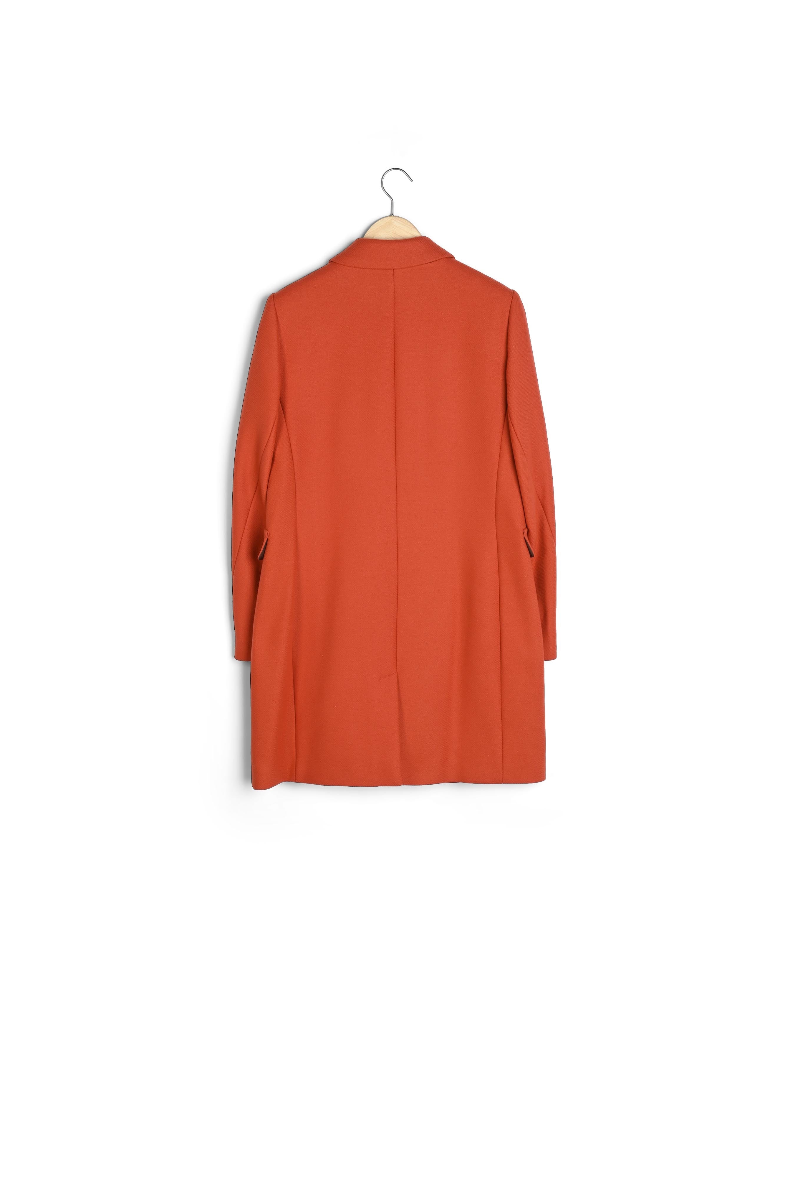 Manteau en laine tomette Plume Faume - seconde main