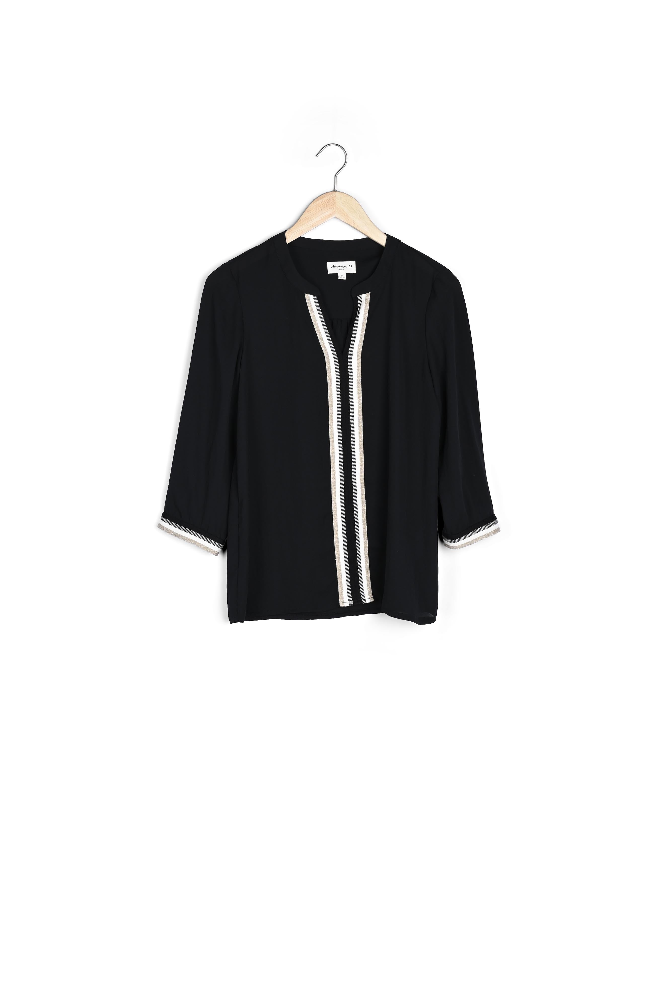 Blouse noire Essaouira Faume - seconde main