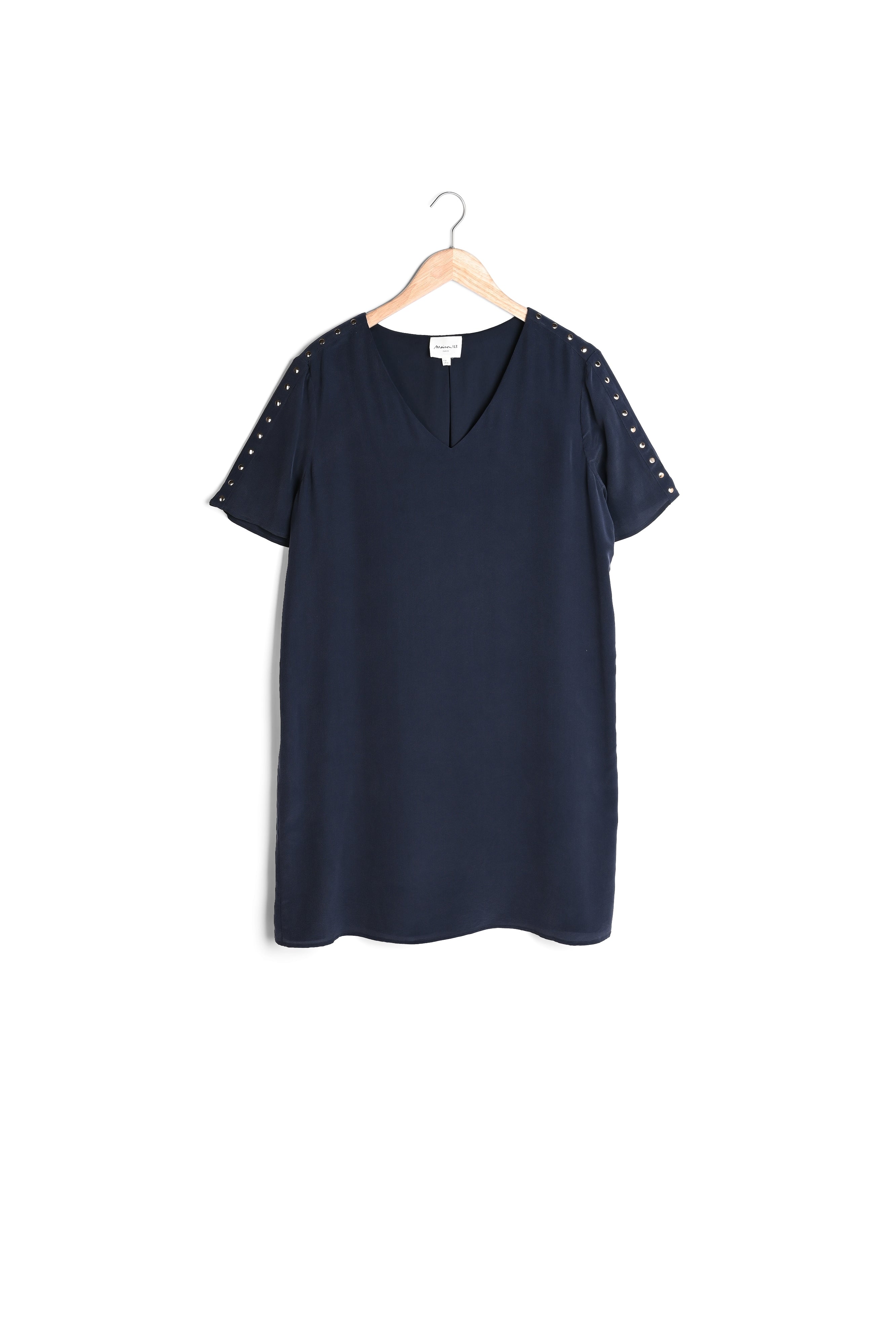 Robe en soie bleue Cheryl Faume - seconde main