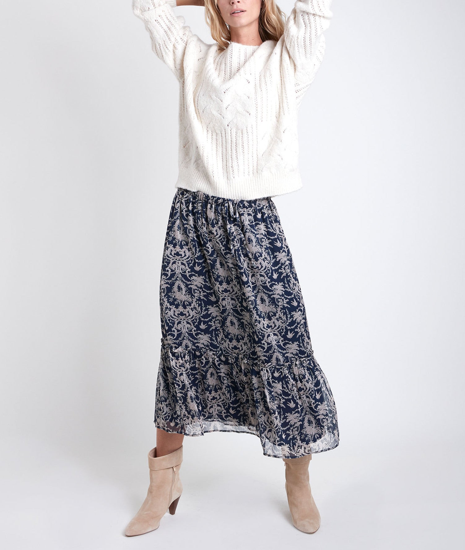 Pull torsadé Romario Faume - seconde main