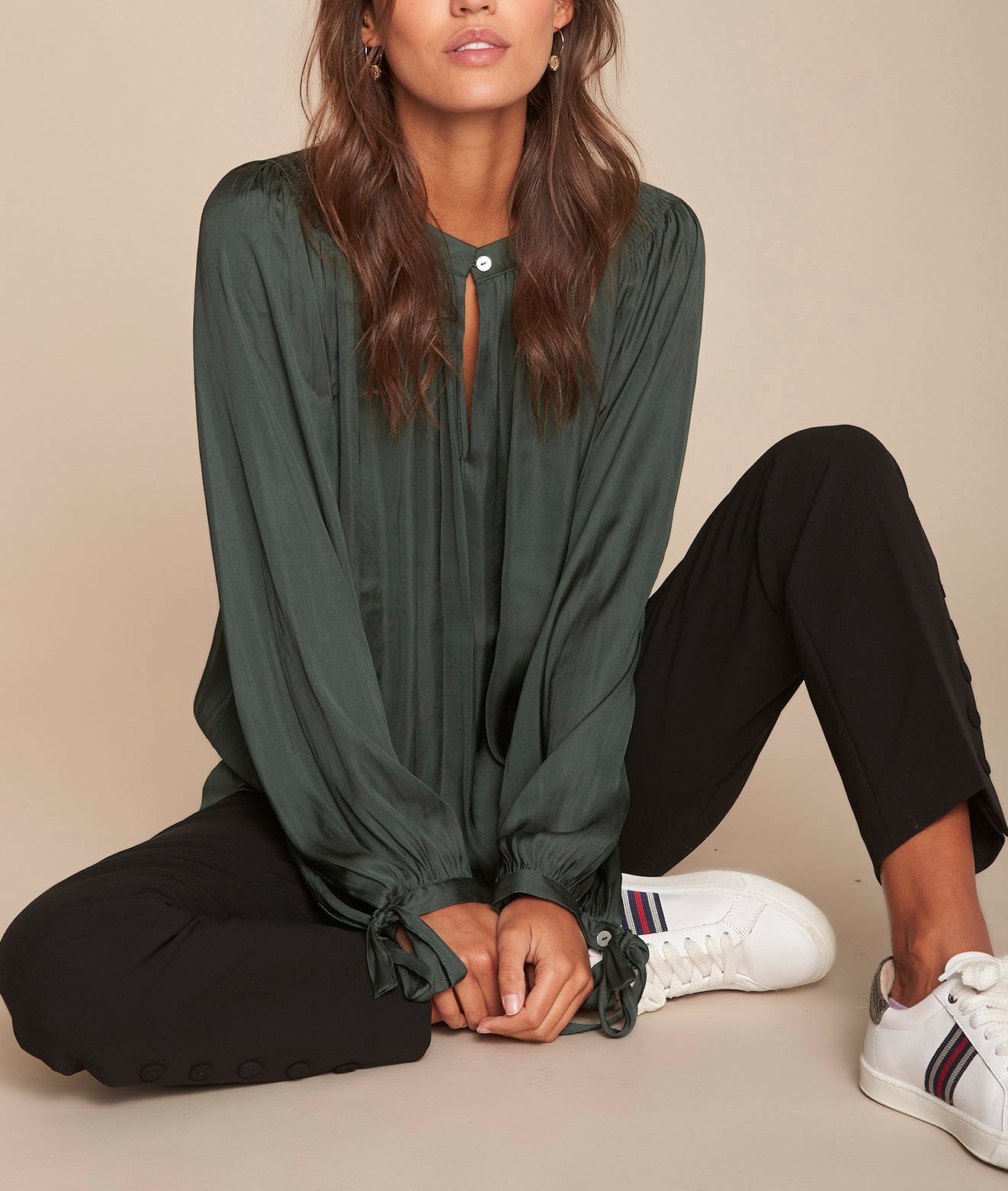 Blouse peintre fluide Mamantha Faume - seconde main