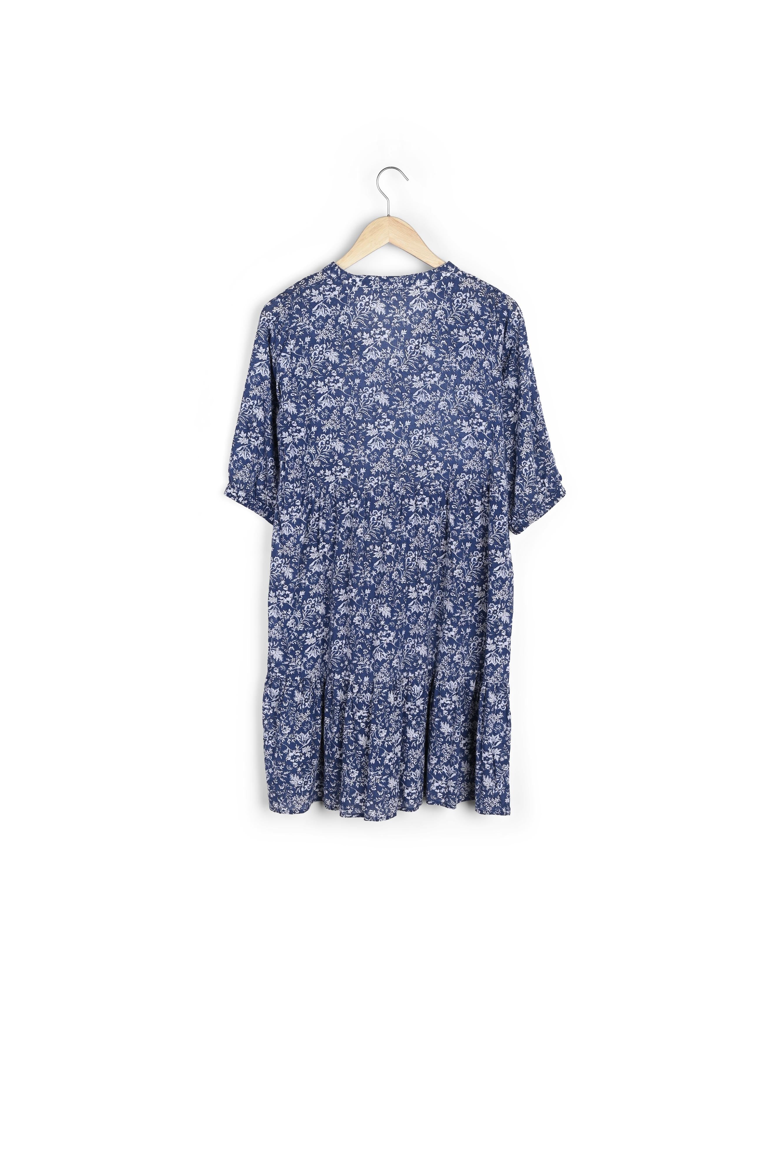 Robe courte imprimée marine Madeleine Faume - seconde main