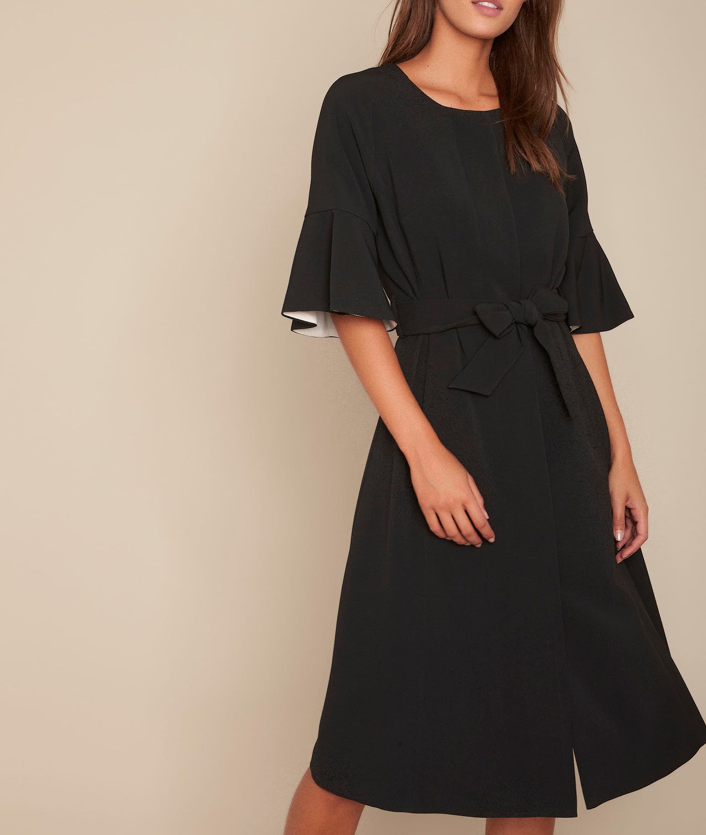Robe compacte noire Reine Faume - seconde main