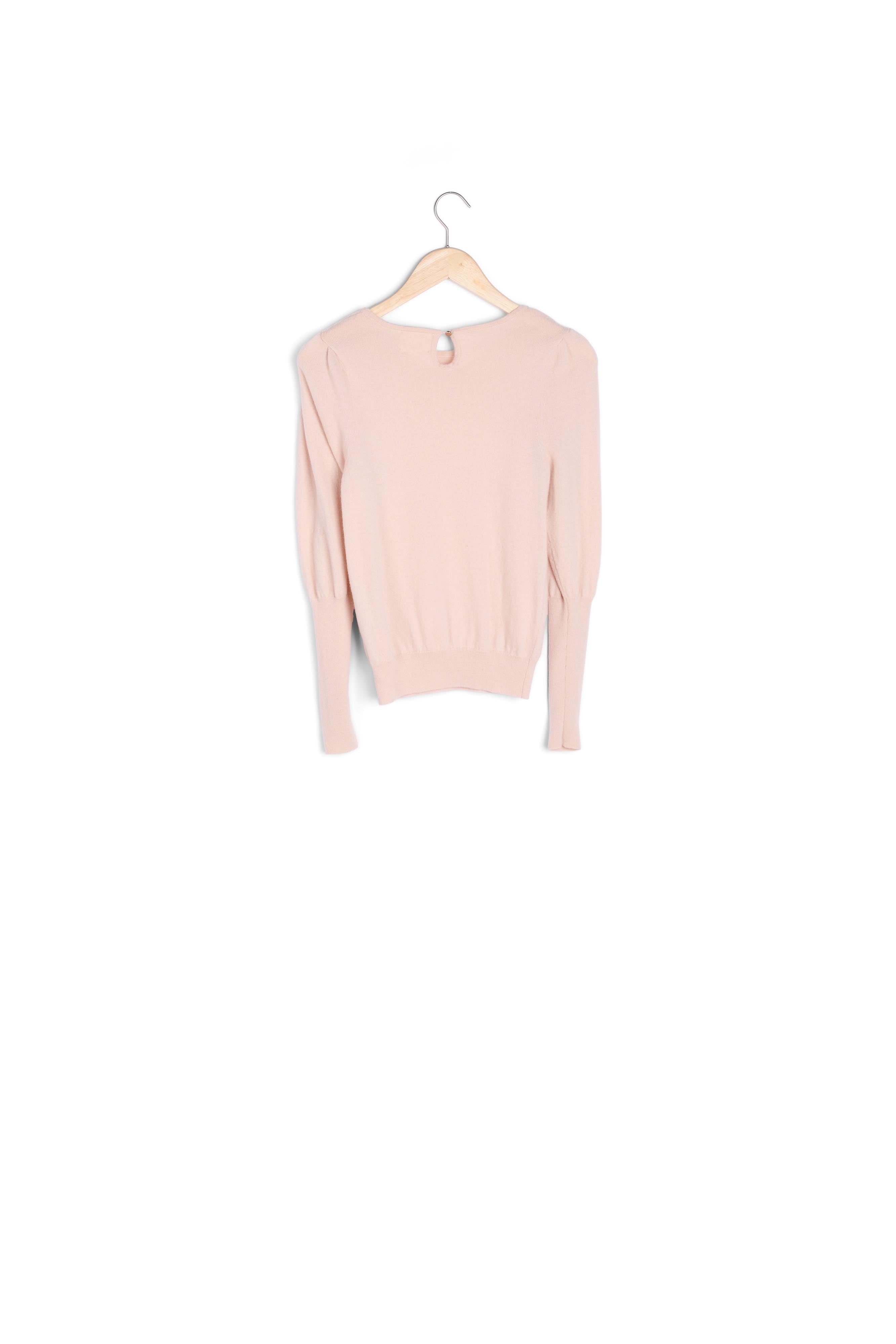 Pull en laine et cachemire poudre Ribambelle Faume - seconde main