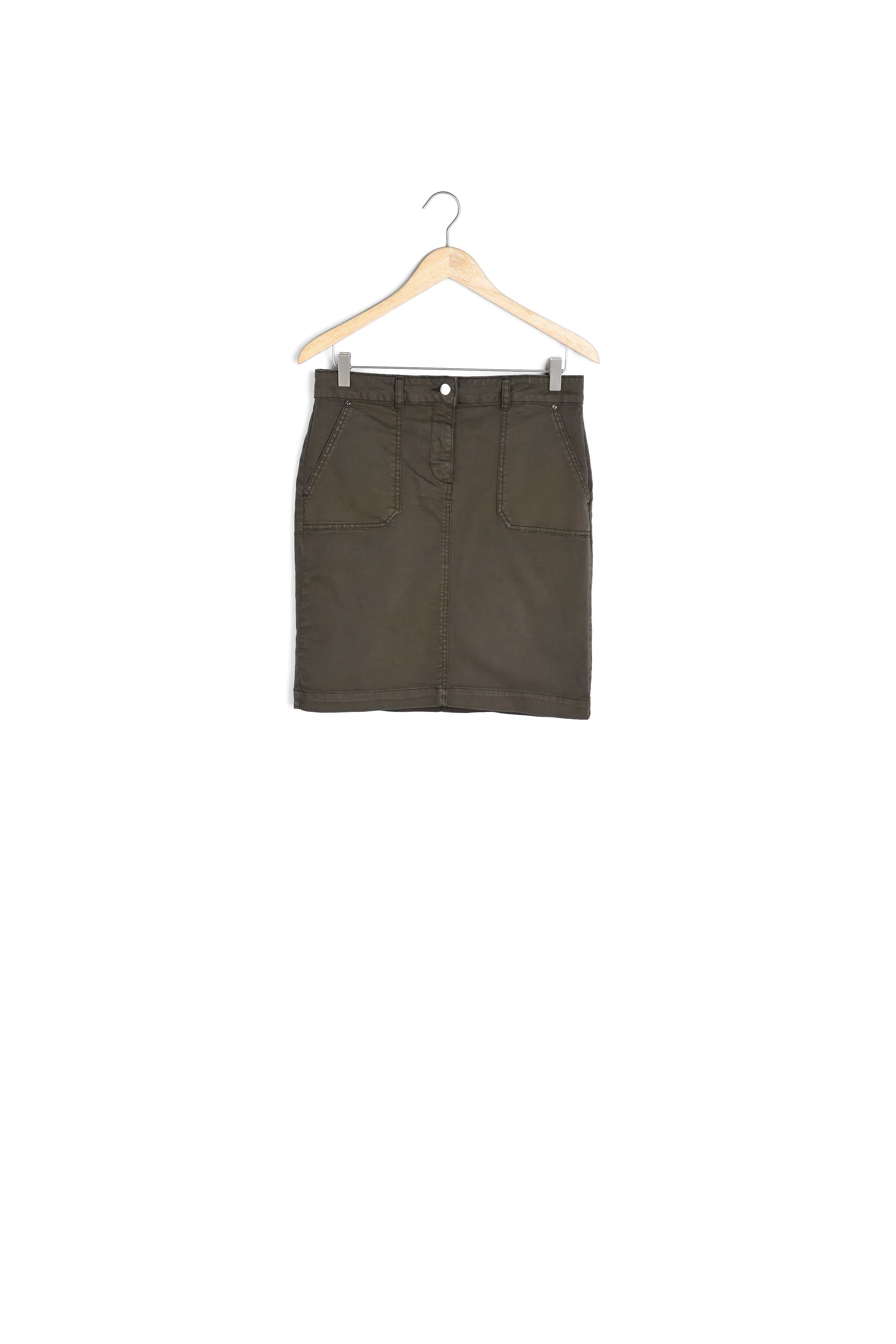 Jupe en coton kaki Balade Faume - seconde main