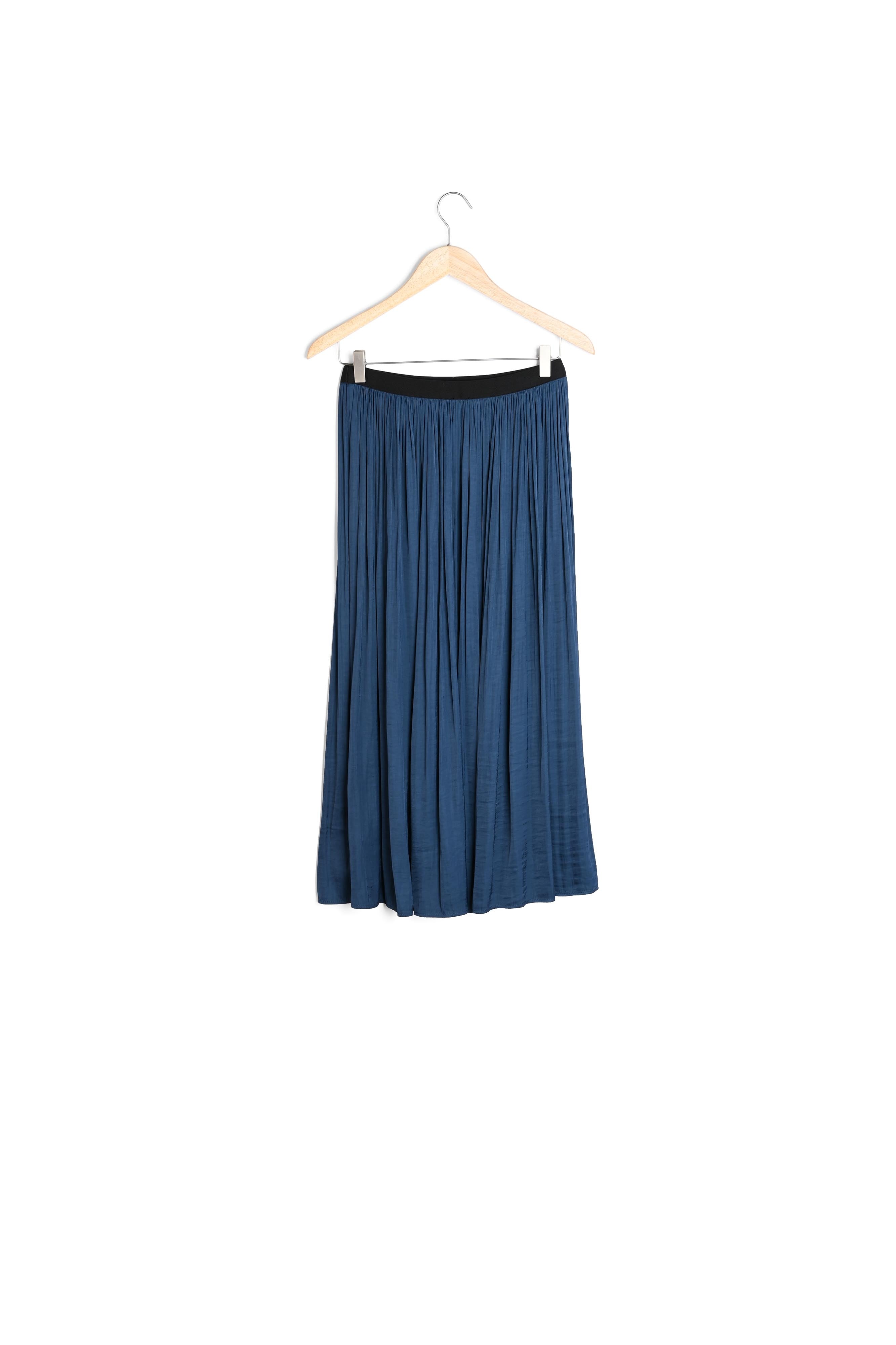 Jupe fluide satinée encre KIM Faume - seconde main