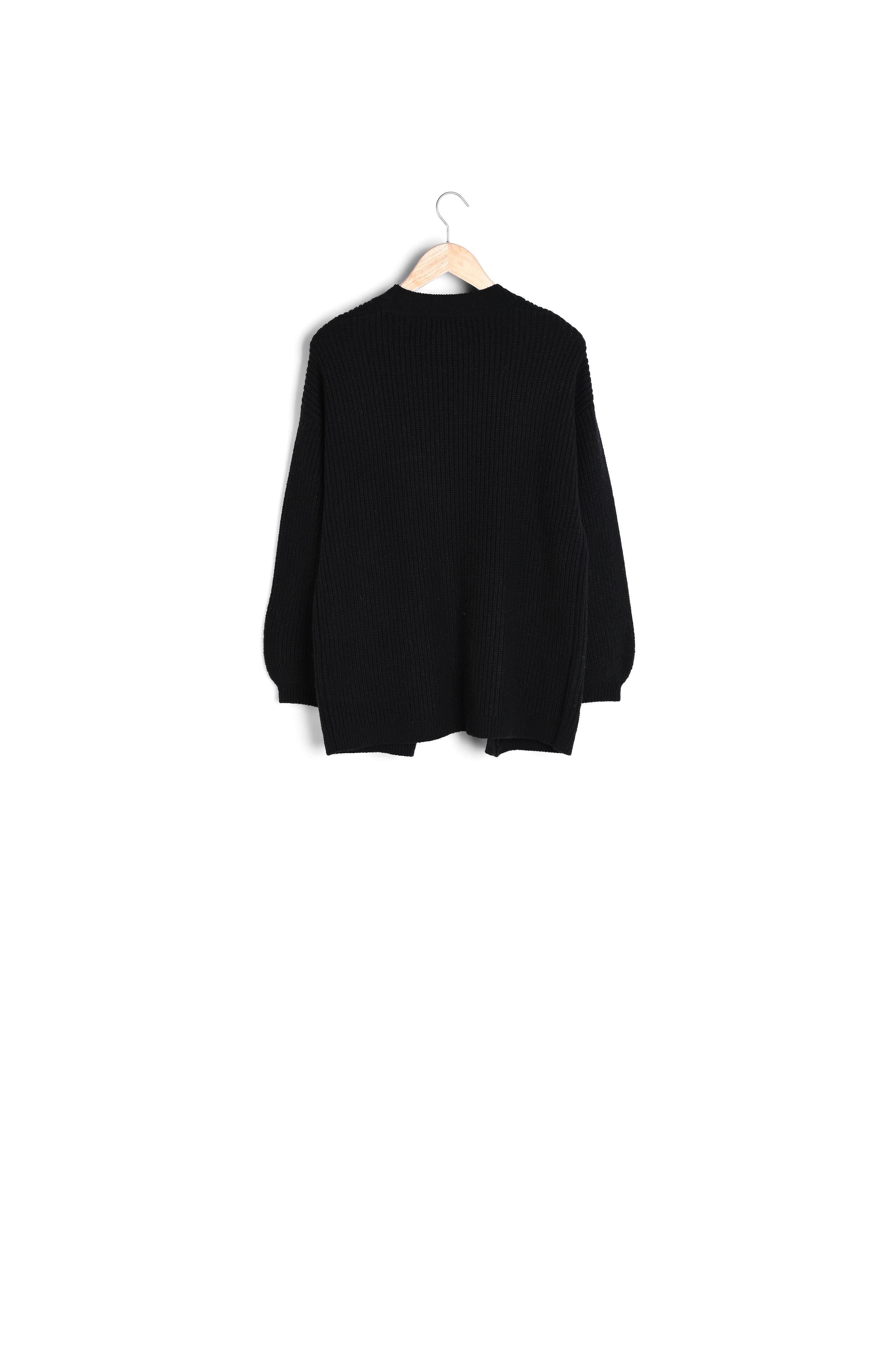 Gilet noir en laine mélangée Alexy Faume - seconde main