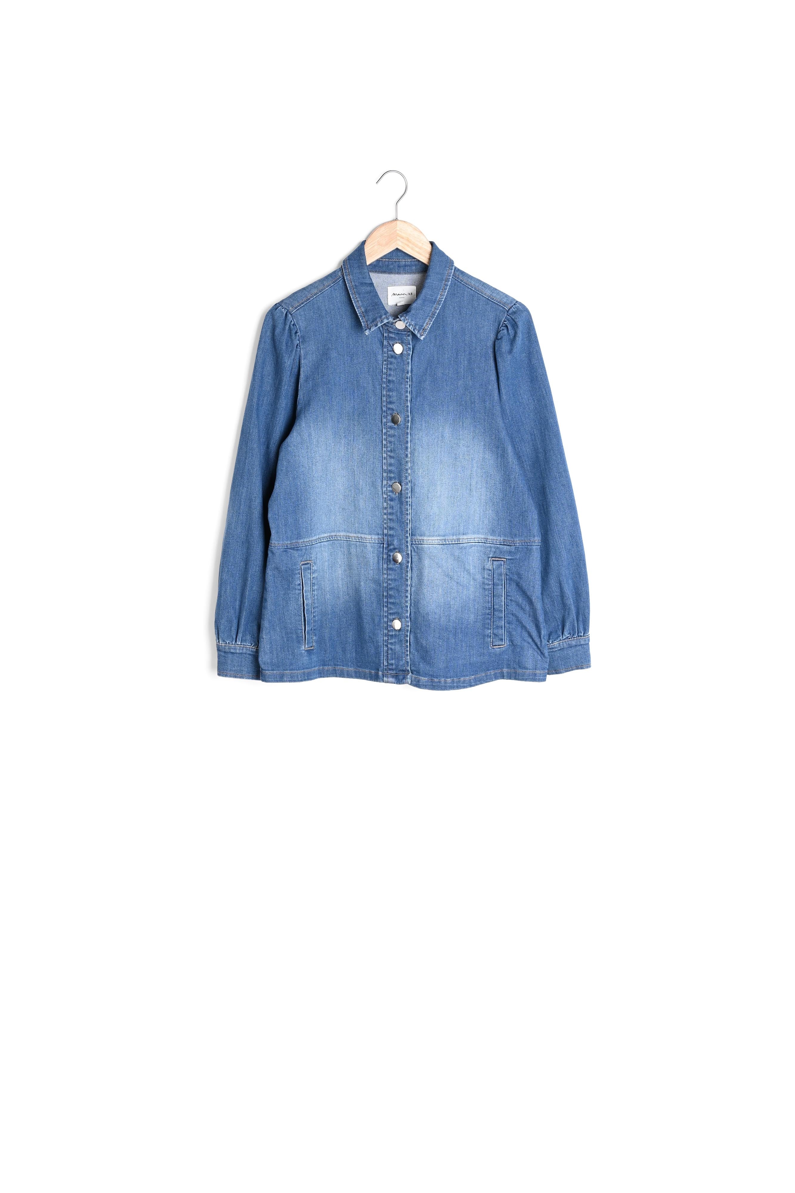 Veste saharienne en denim stone used Roma Faume - seconde main