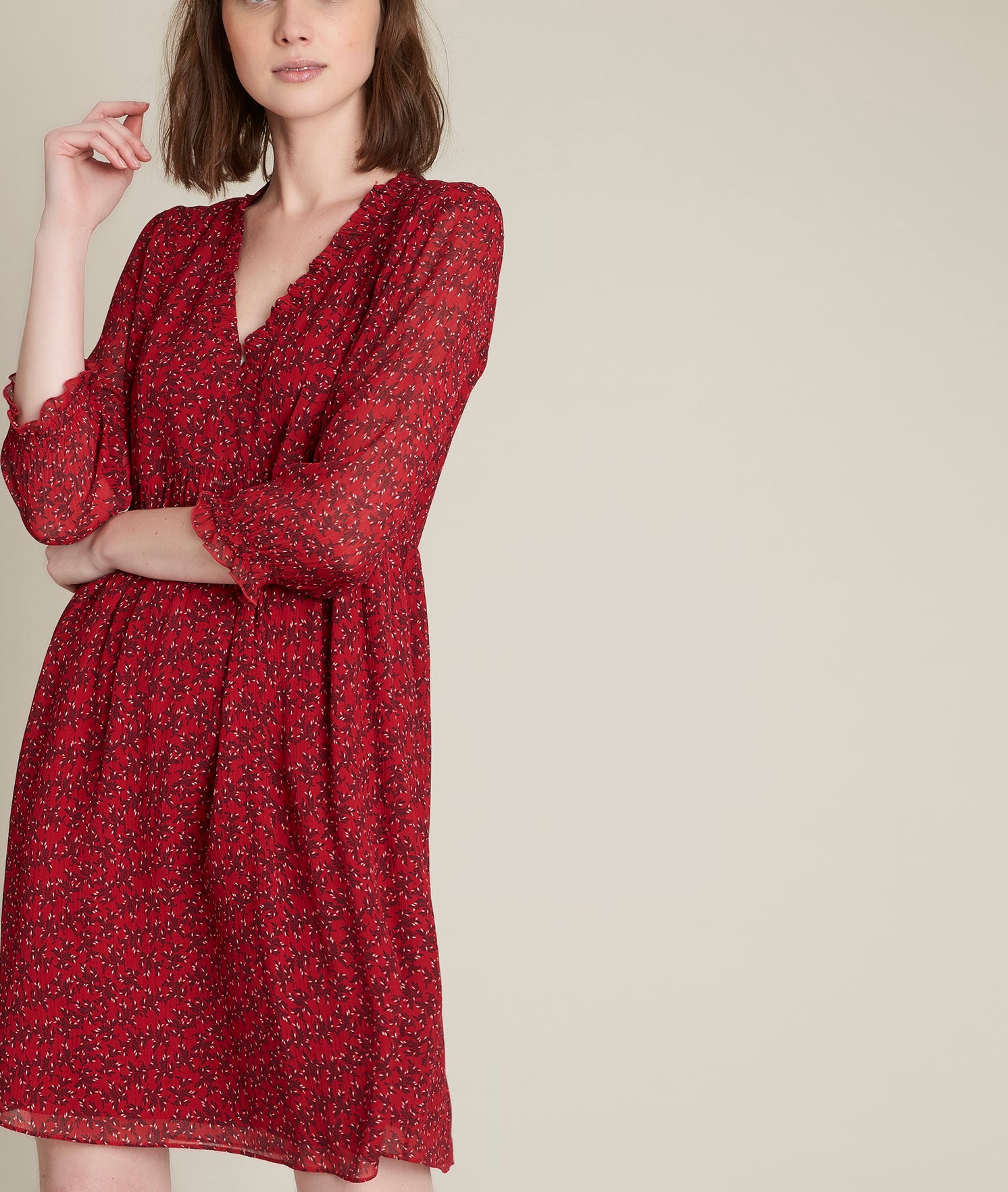 Robe imprimée Colombe Faume - seconde main