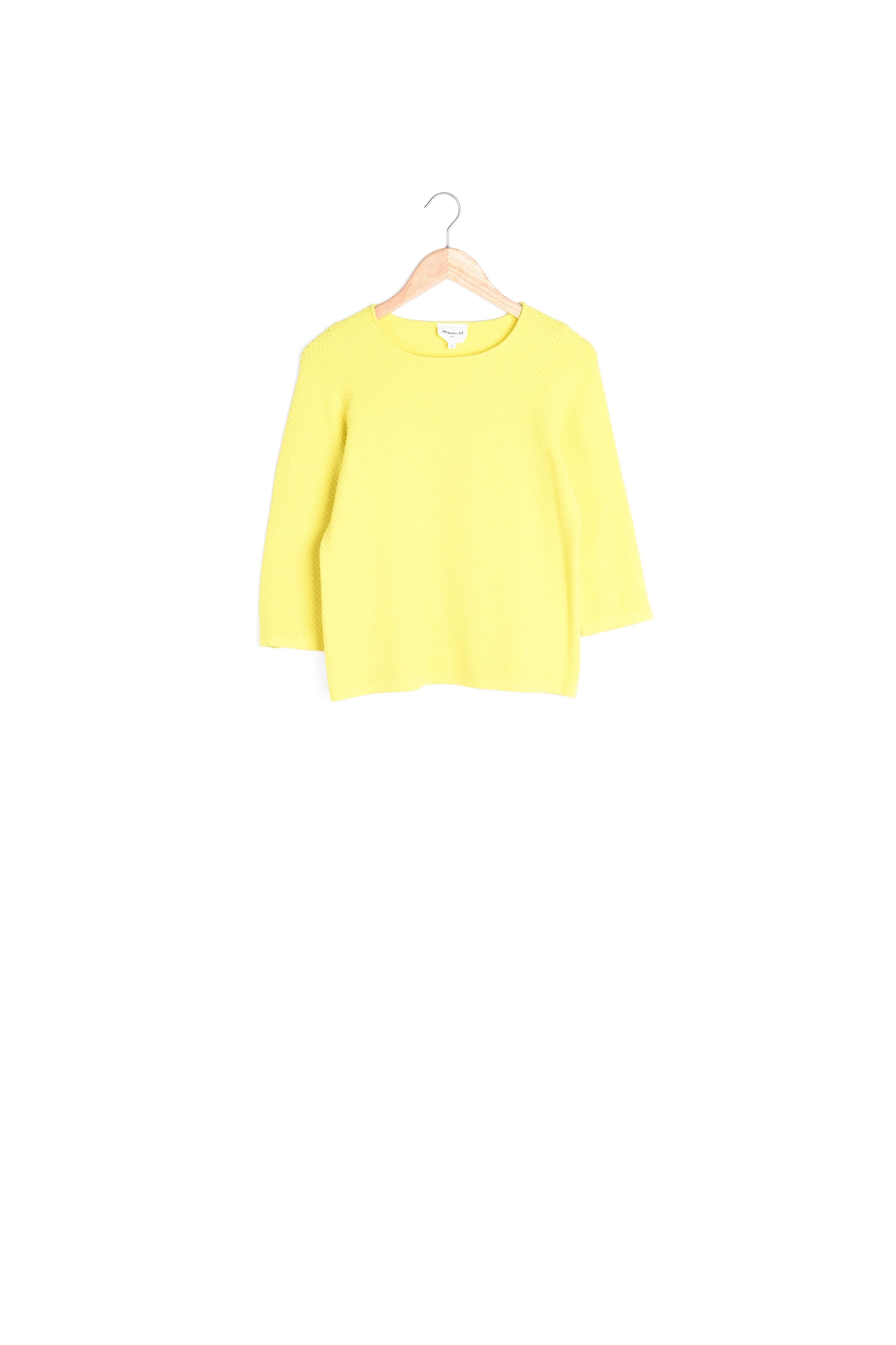 Pull citrus col bateau Delta Faume - seconde main