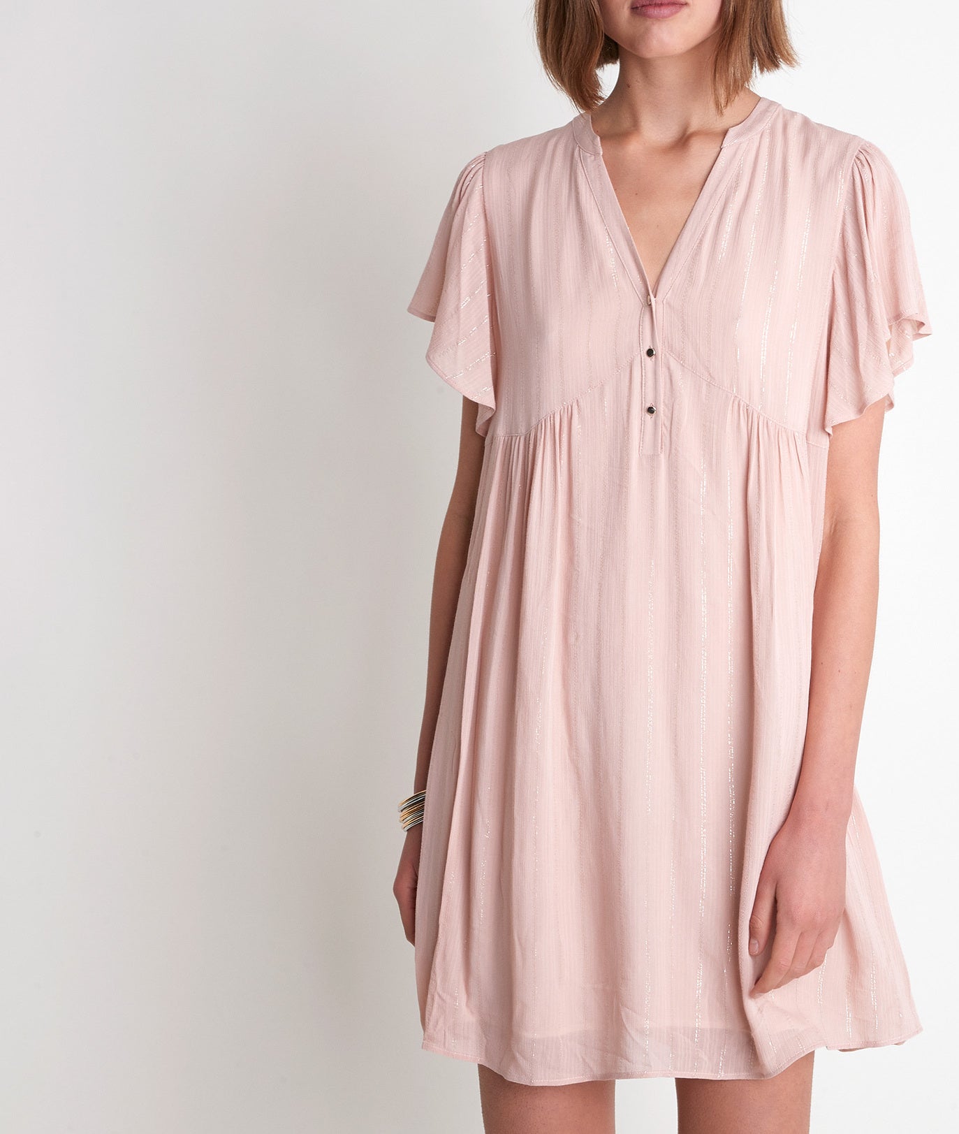Robe trapèze blush Callo Faume - seconde main