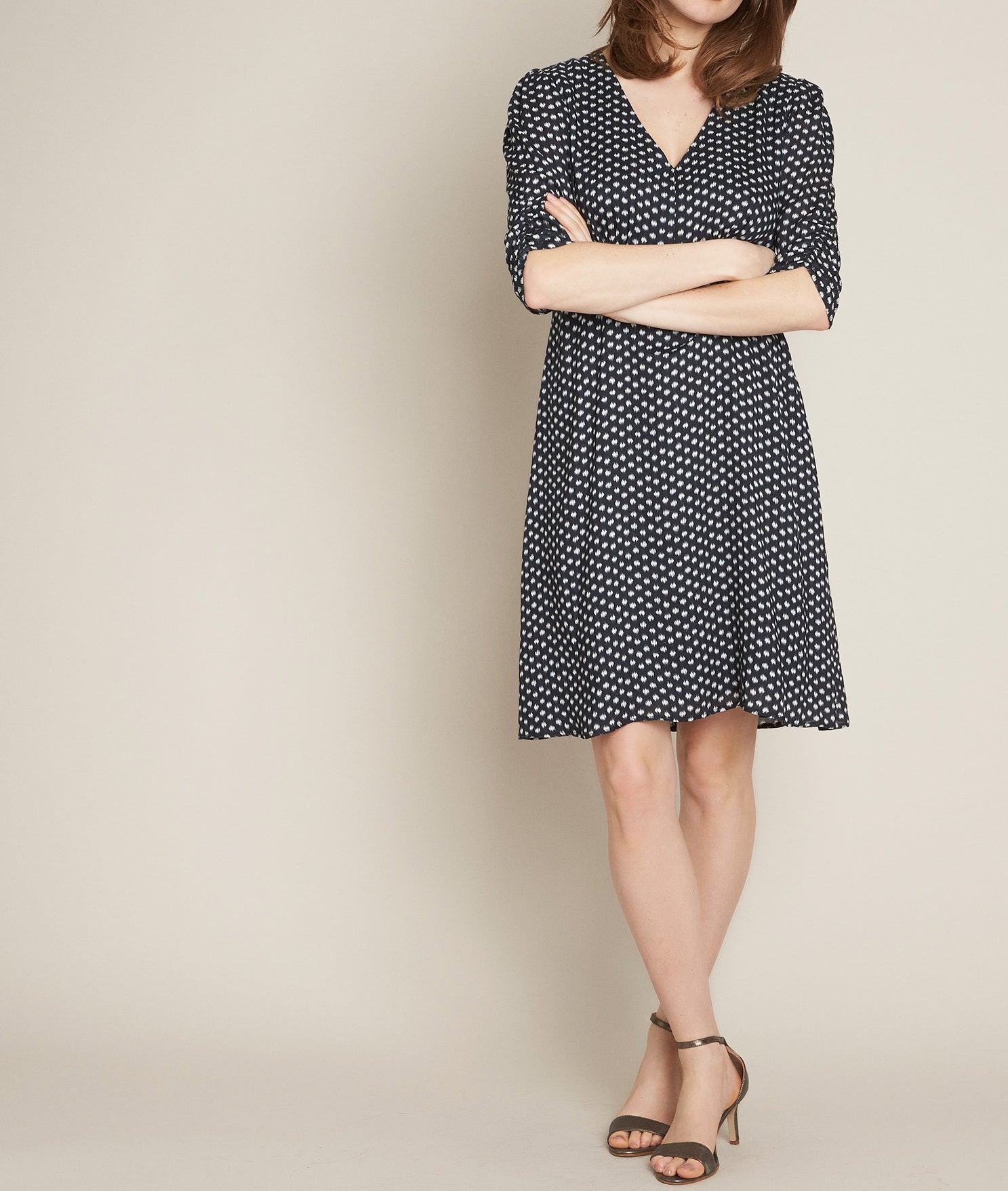 Robe imprimée Claude Faume - seconde main