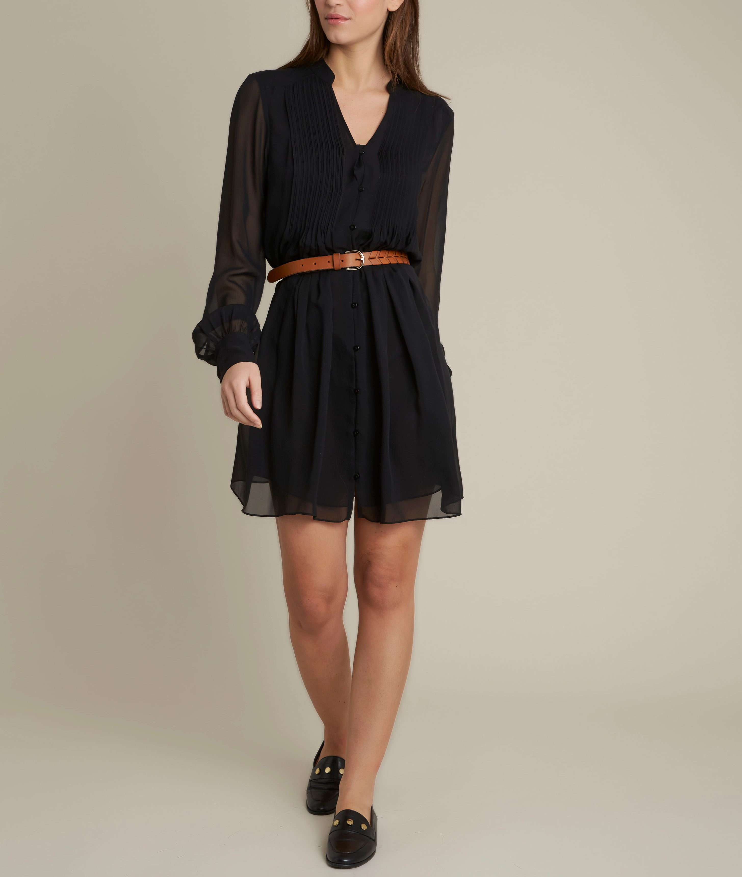 Robe en soie plissée Coralie Faume - seconde main